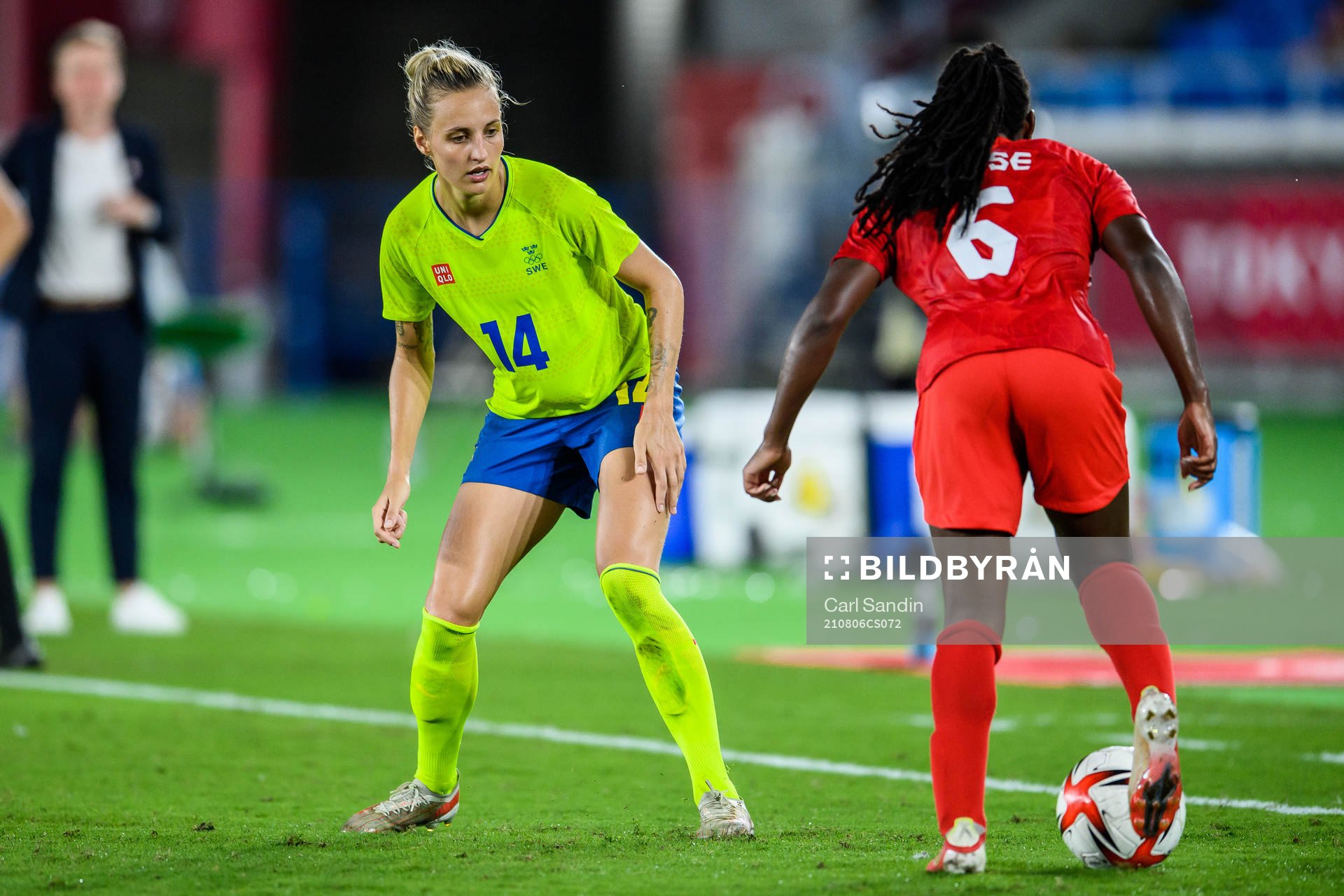 Nathalie Björn of Sweden in the women’s football final