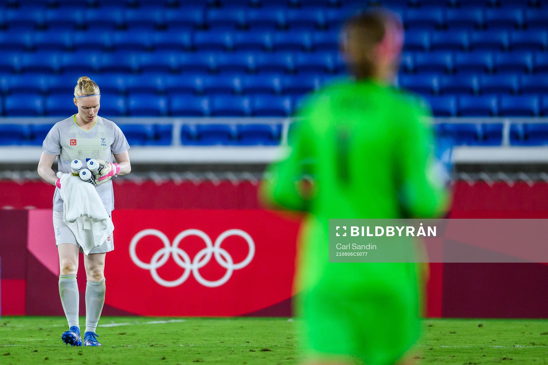 Hedvig Lindahl of Sweden in the women’s football final