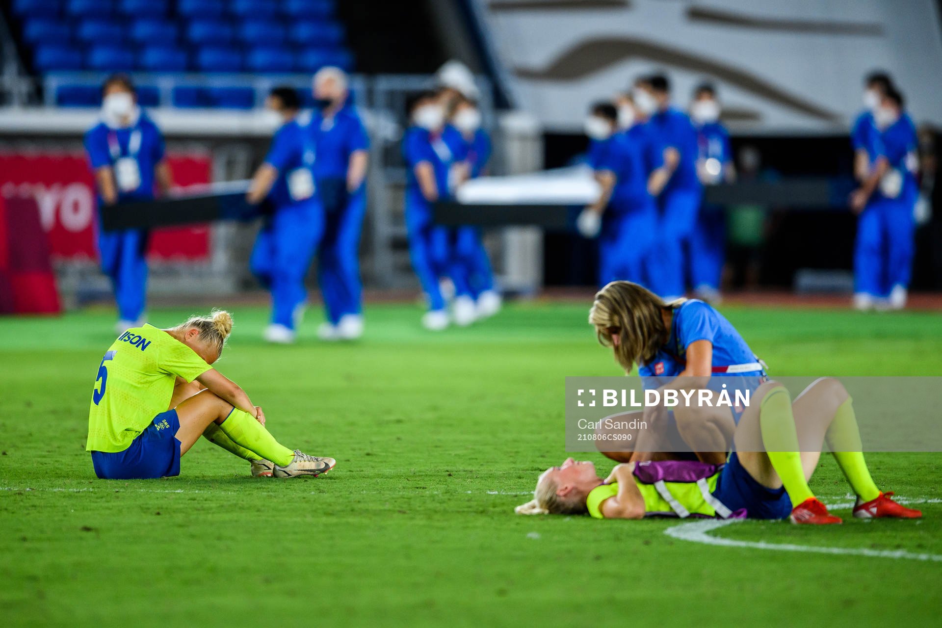 in the women’s football final