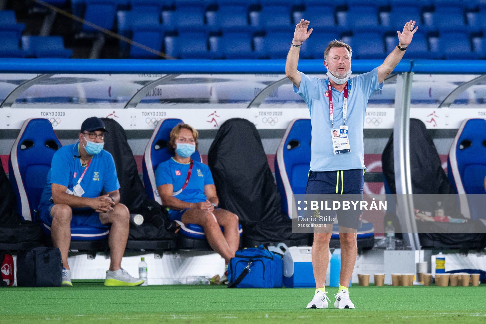 Peter Gerhardsson, head coach of Sweden, in the women’s