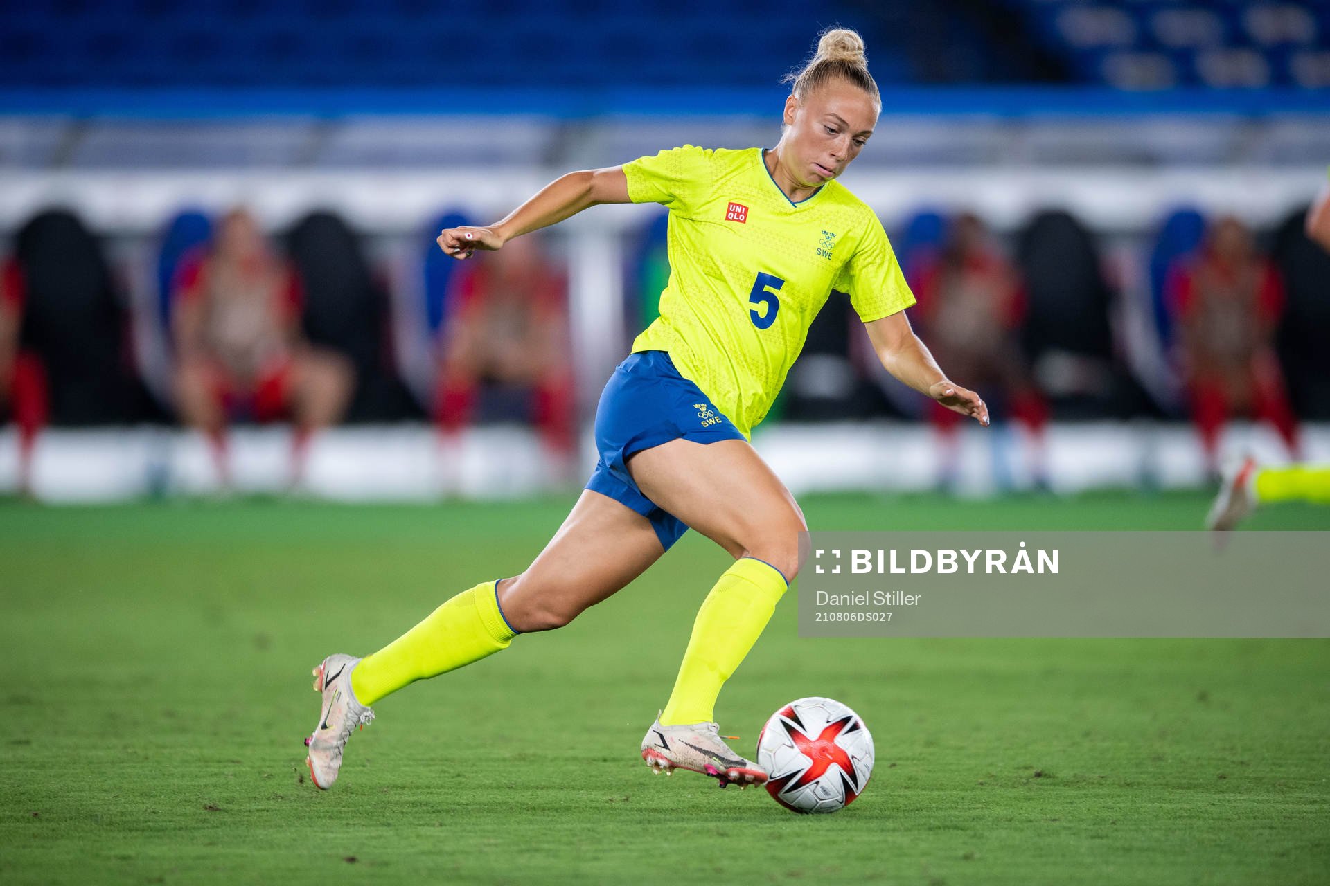 Hanna Bennison of Sweden in the women’s football final