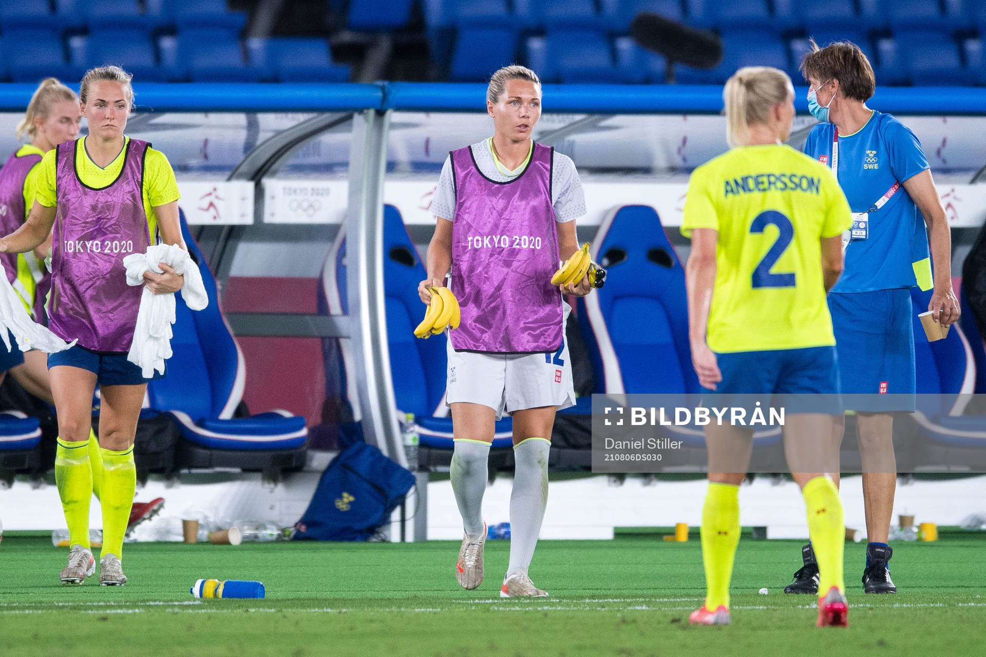 Jennifer Falk of Sweden in the women’s football final