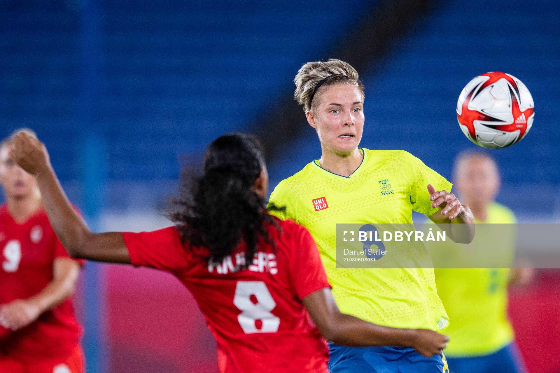 Lina Hurtig of Sweden in the women’s football final