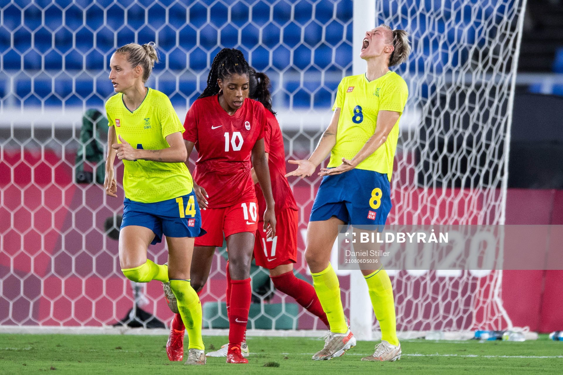 Lina Hurtig of Sweden looks dejected  in the women’s