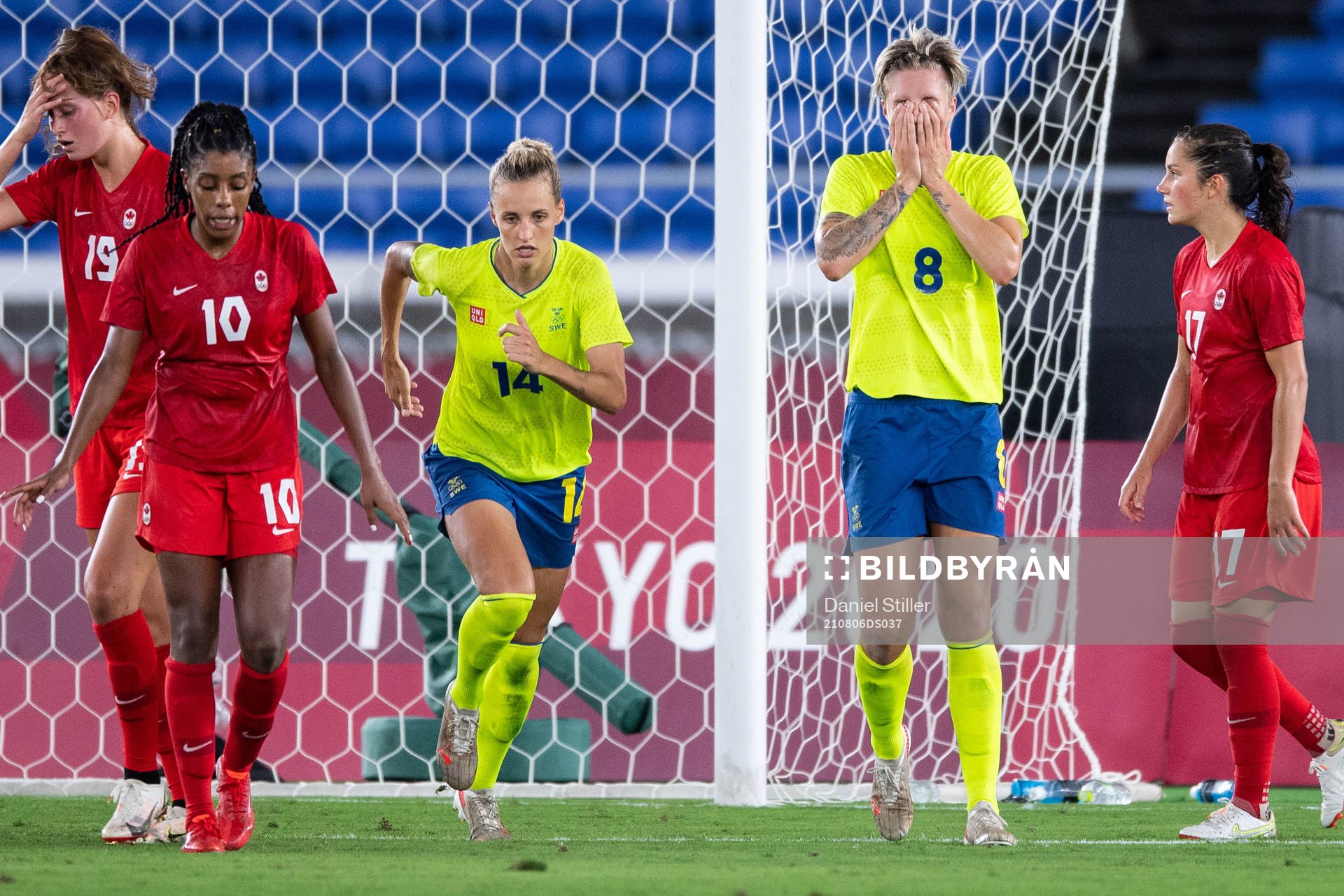 Lina Hurtig of Sweden looks dejected  in the women’s