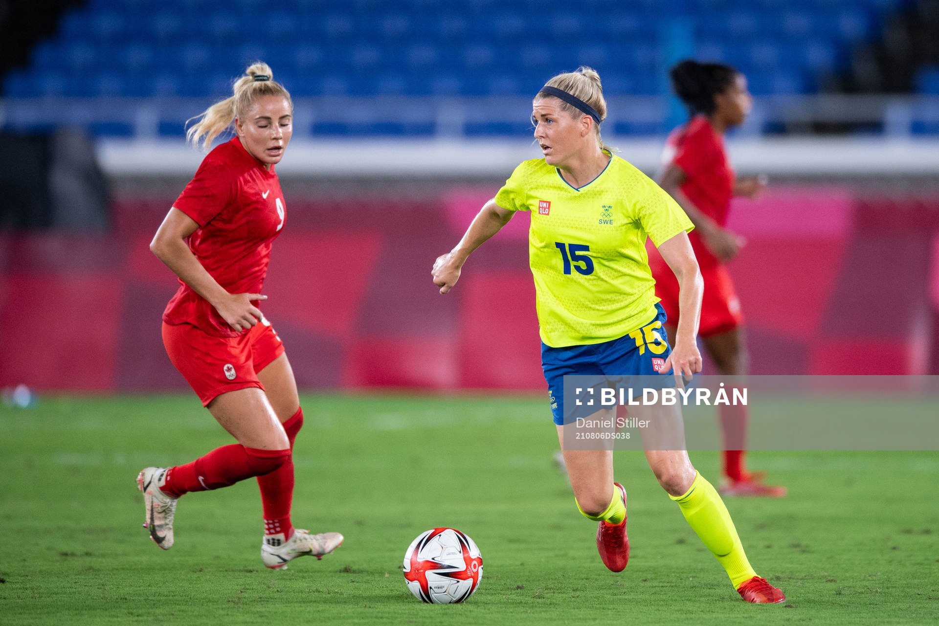 Olivia Schough of Sweden in the women’s football final