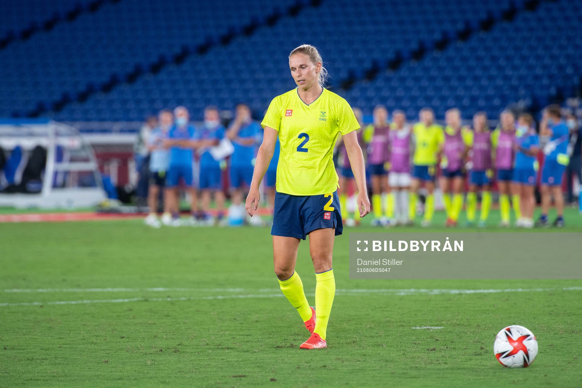 Jonna Andersson of Sweden looks dejected in the women’s