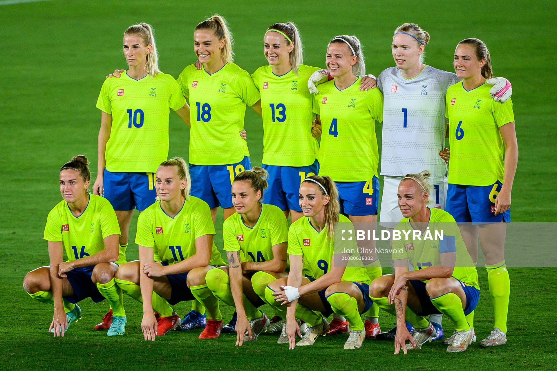 Sofia Jakobsson, Fridolina Rolfö, Amanda Ilestedt, Hanna