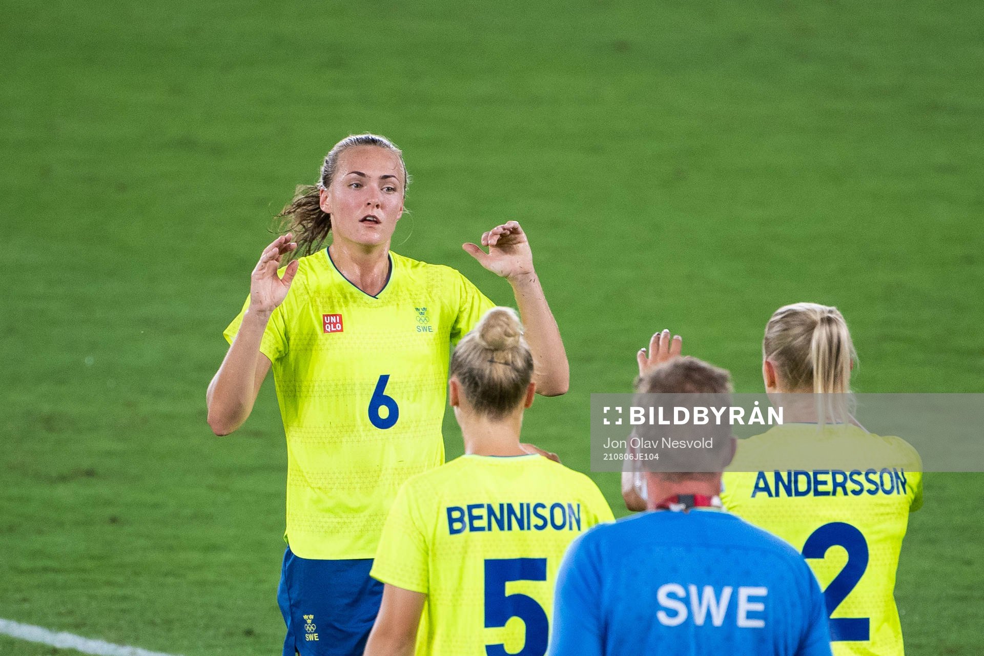 Magdalena Eriksson of Sweden  in the women’s football