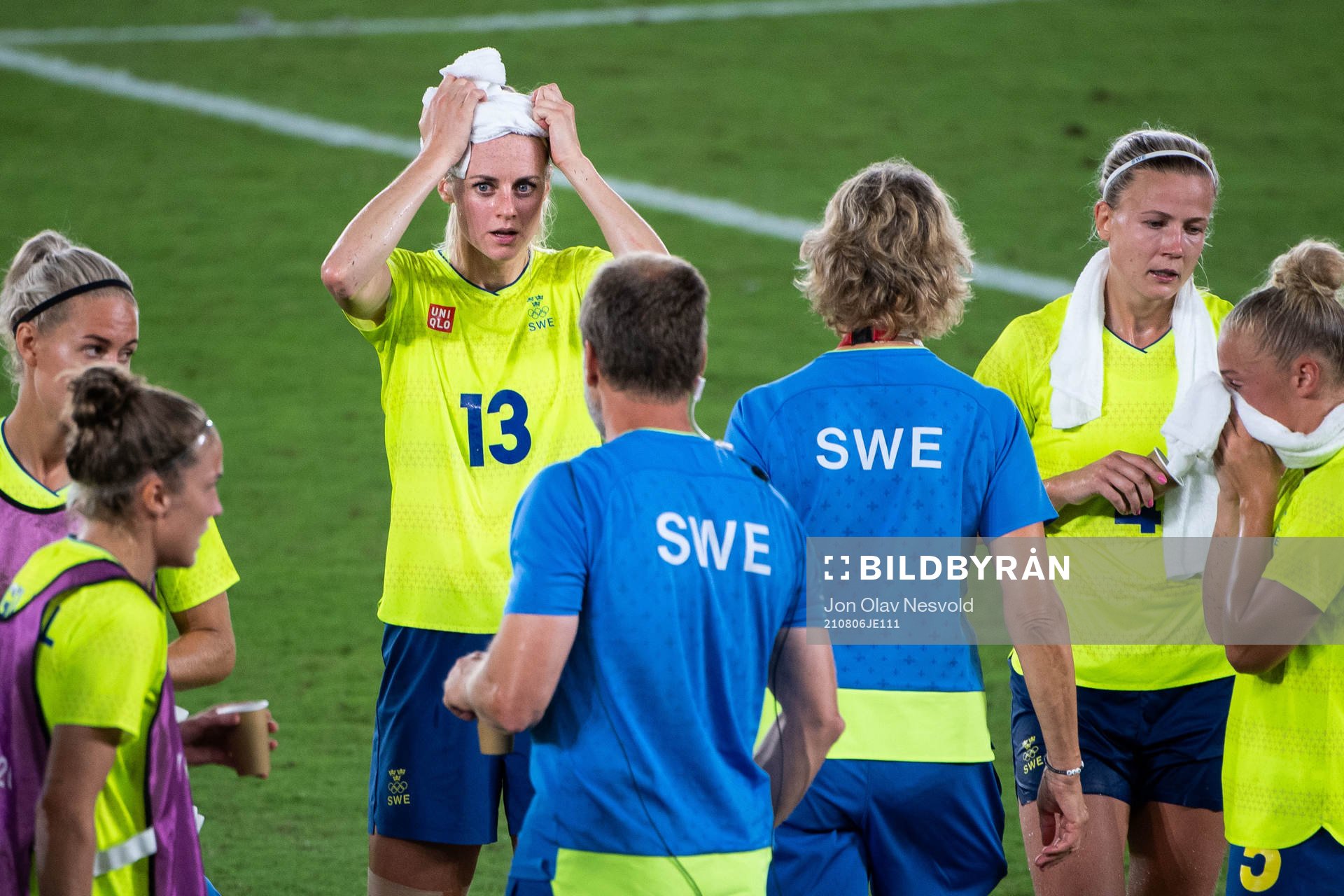 Amanda Ilestedt of Sweden in the women’s football final
