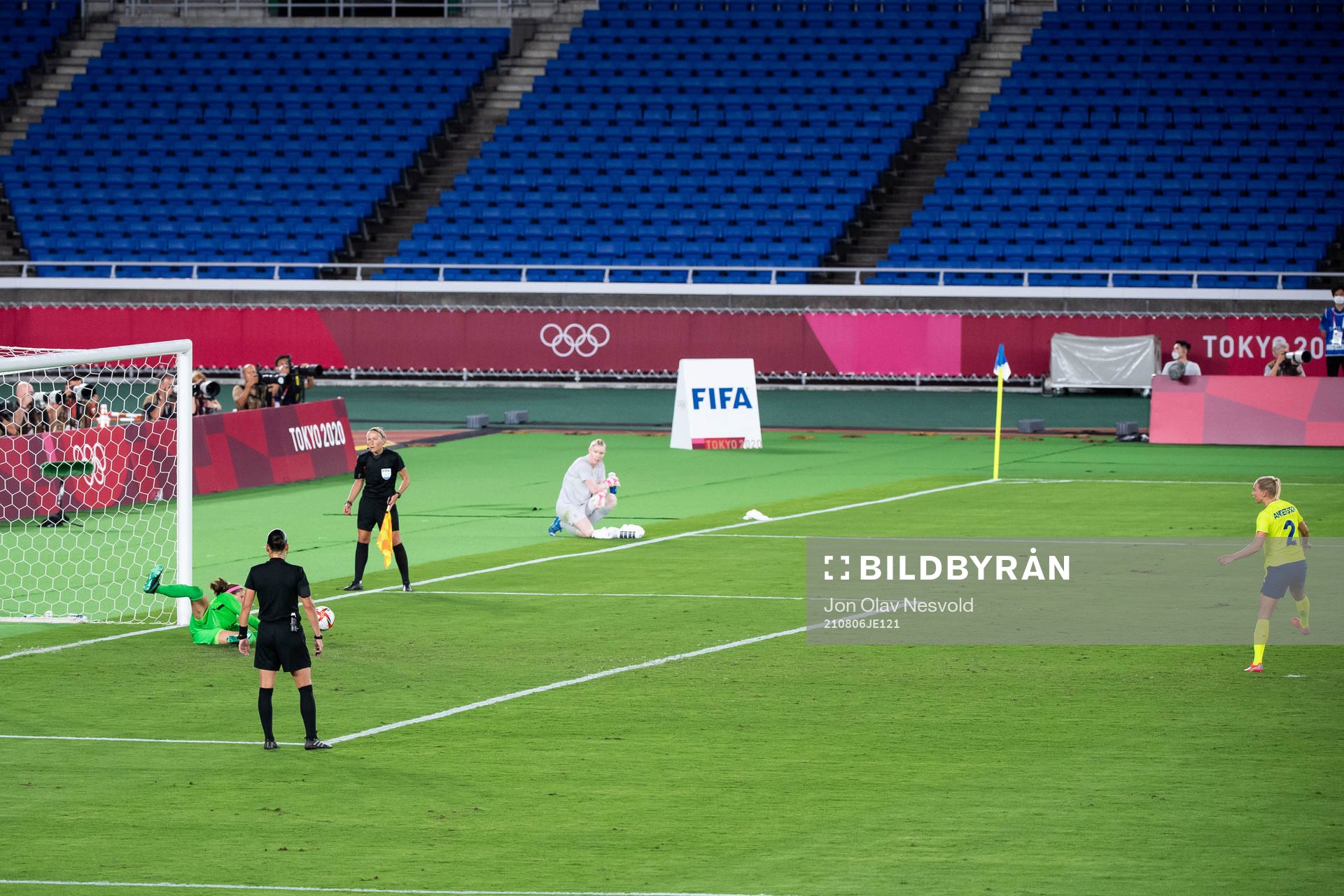Jonna Andersson of Sweden in the women’s football final