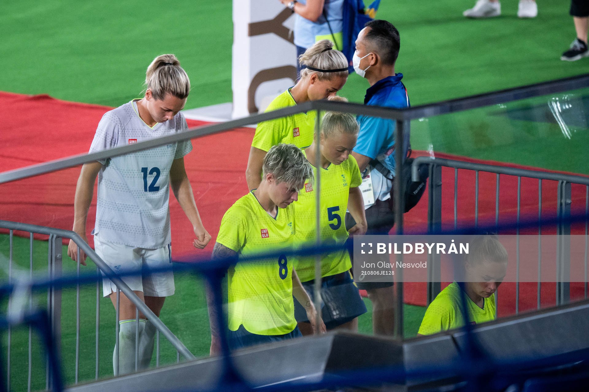 Jennifer Falk, Lina Hurtig and Hanna Bennison of Sweden