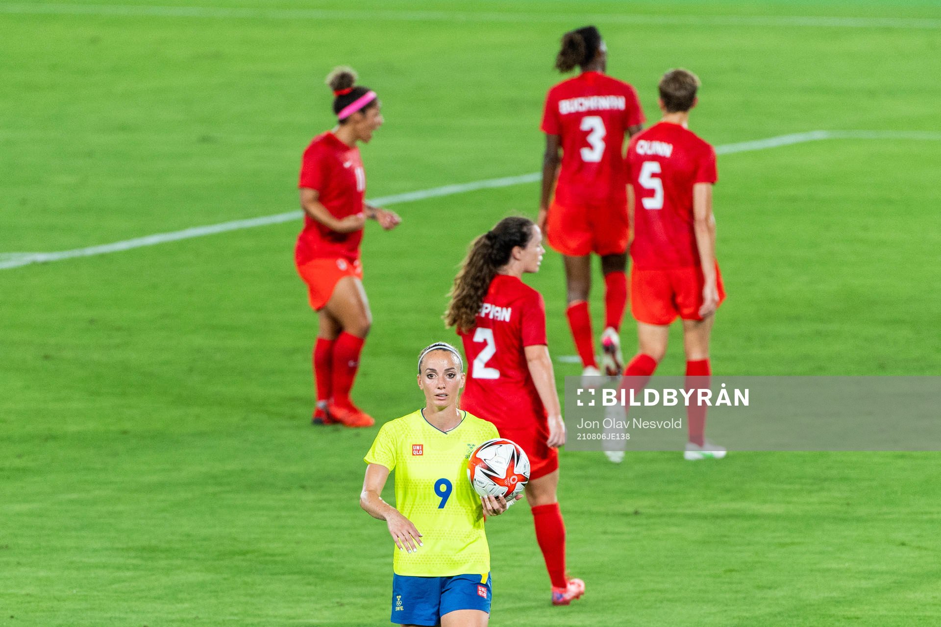 Kosovare Asllani of Sweden in the women’s football final