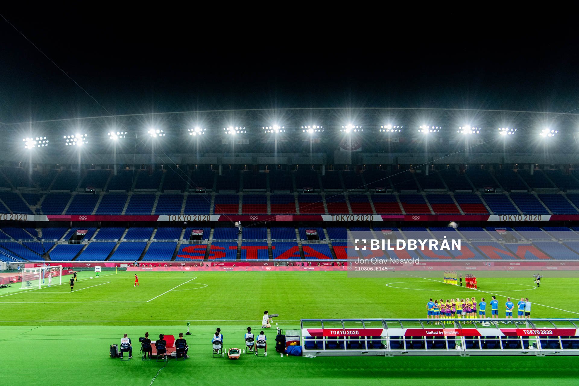 Penalty kick competition in the women’s football final