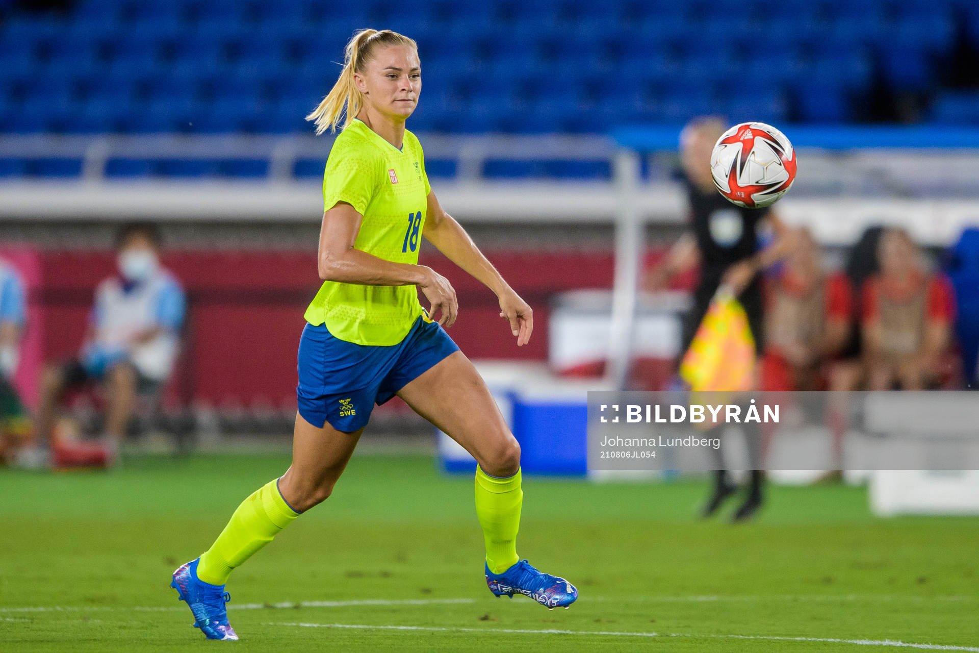 Fridolina Rolfö of Sweden in the women’s football final
