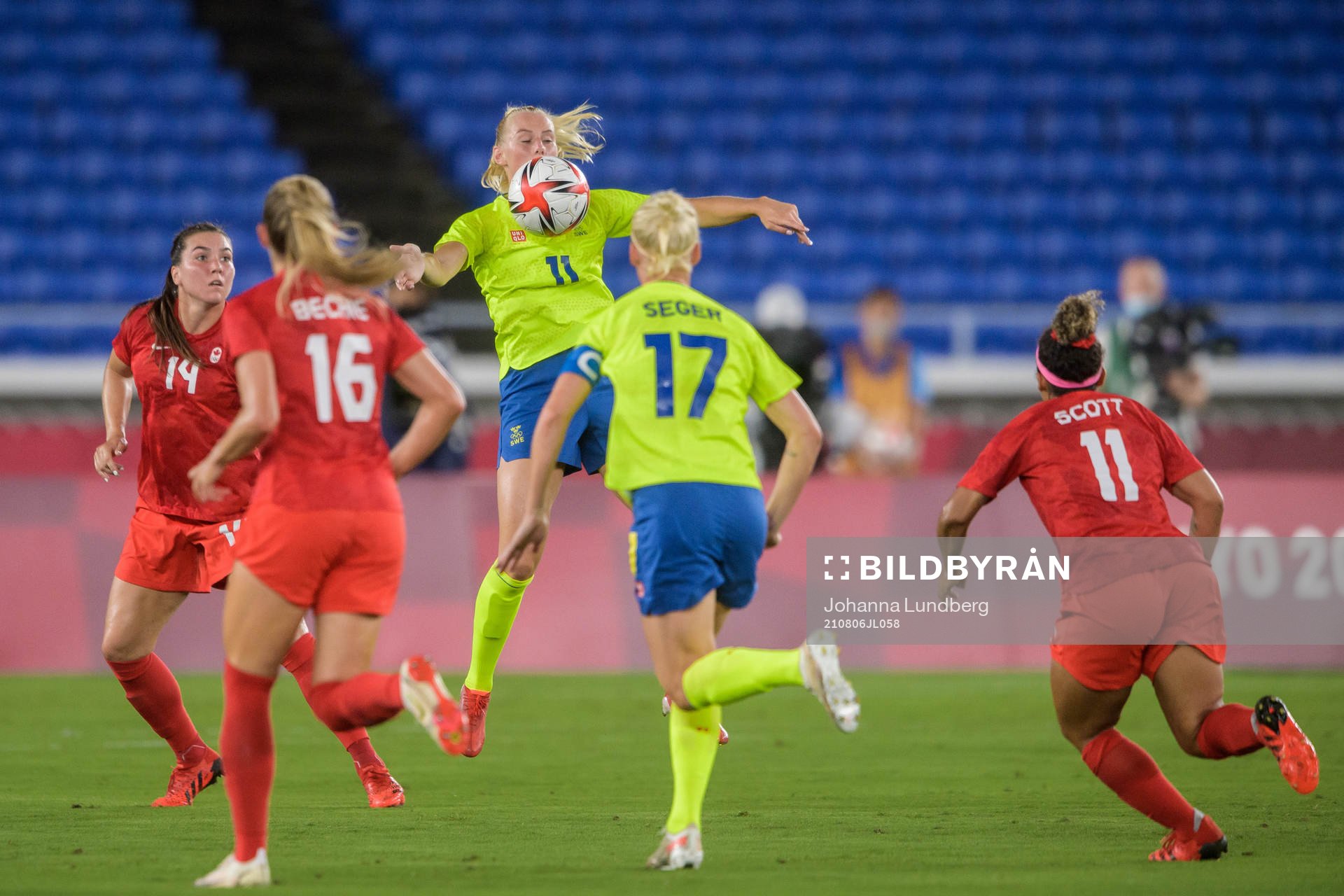 Stina Blackstenius of Sweden in the women’s football final