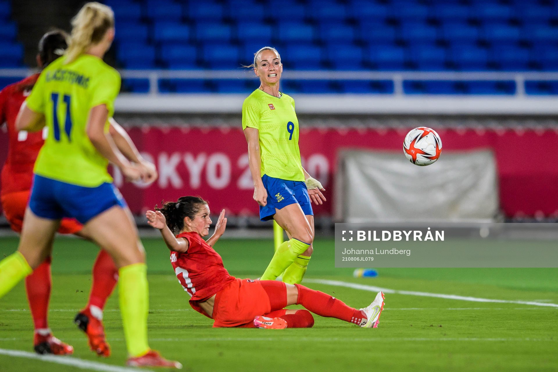 Kosovare Asllani of Sweden in the women’s football final