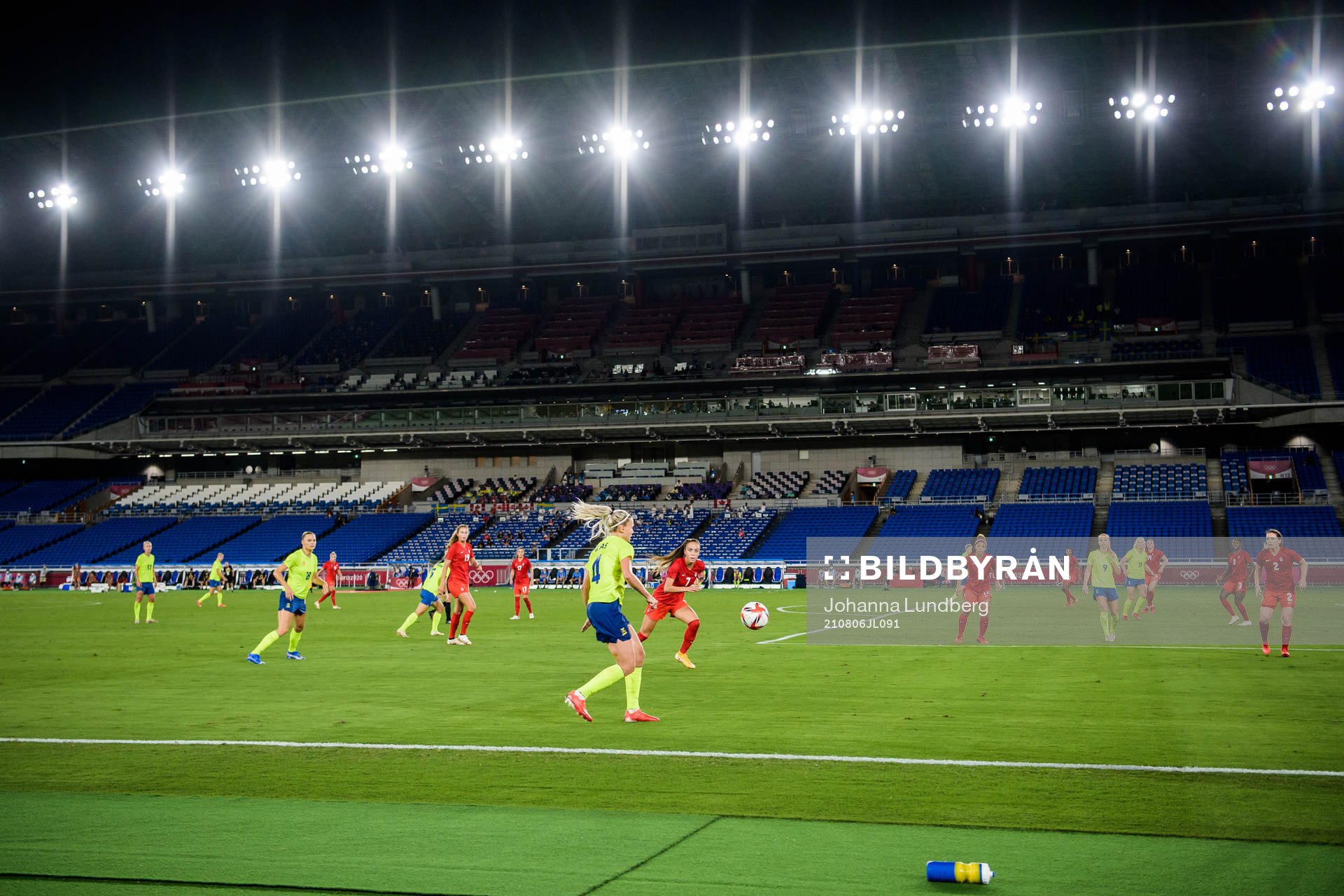 Hanna Glas of Sweden in the women’s football final