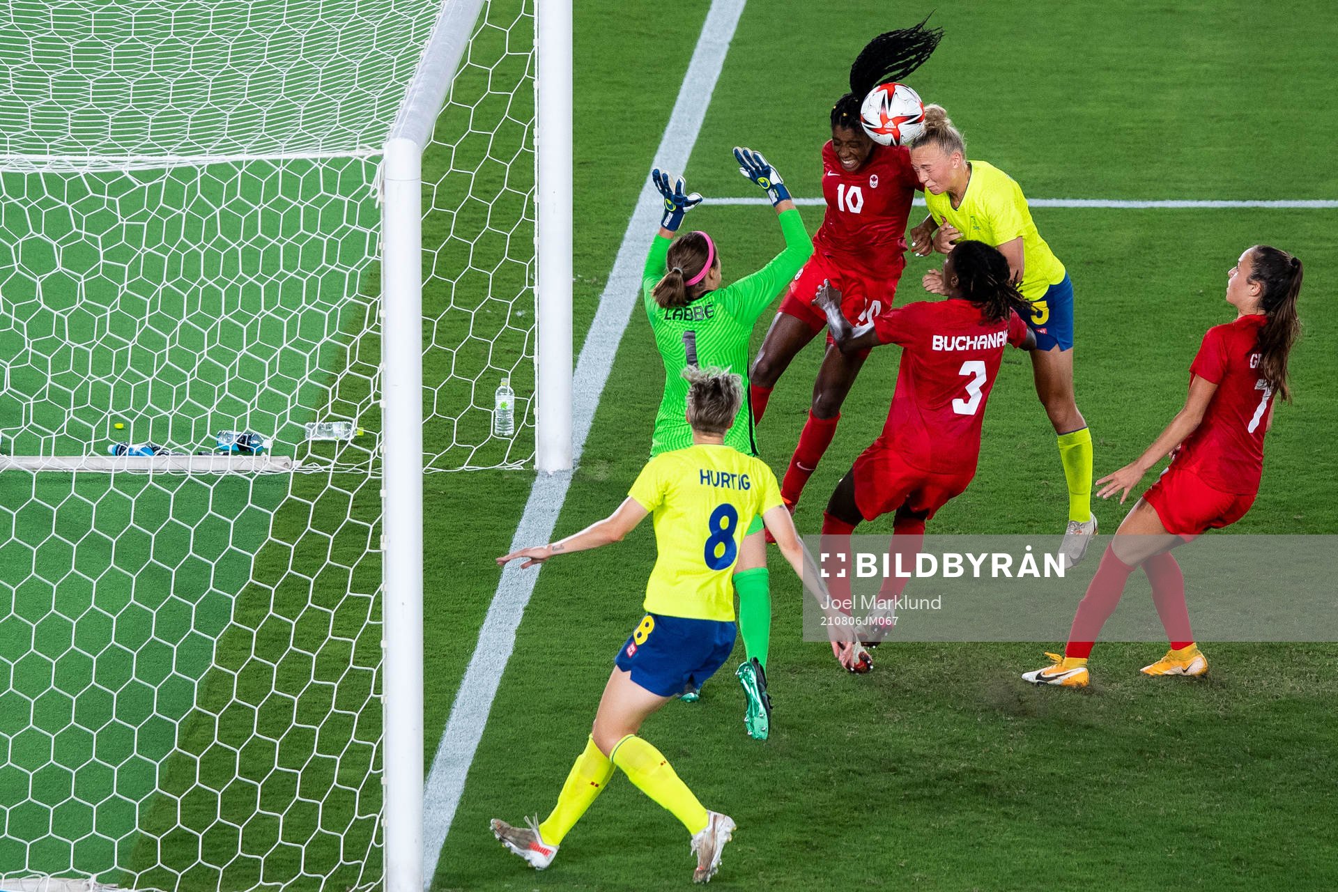 Hanna Bennison of Sweden in the women’s football final