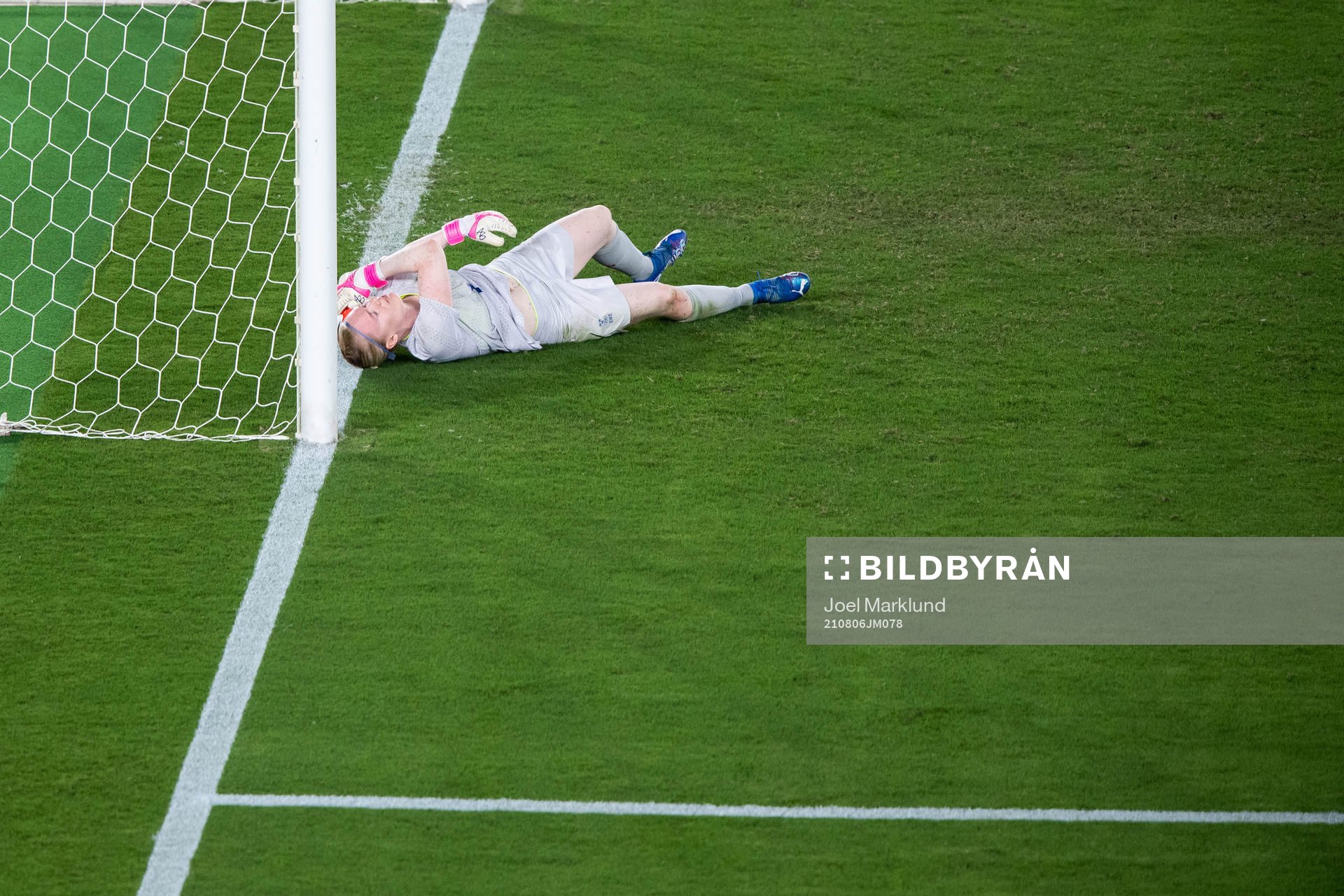 Goalkeeper Hedvig Lindahl of Sweden looks dejected
