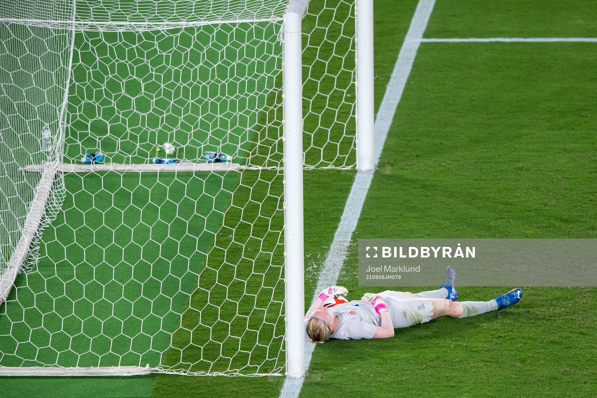 Goalkeeper Hedvig Lindahl of Sweden looks dejected