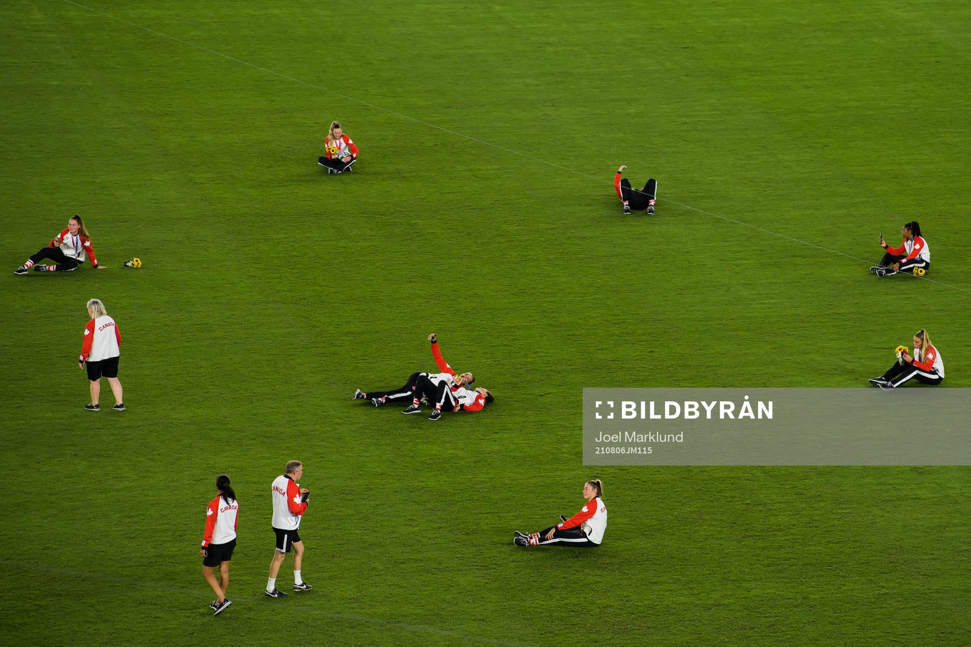 Players of Canada celebrate