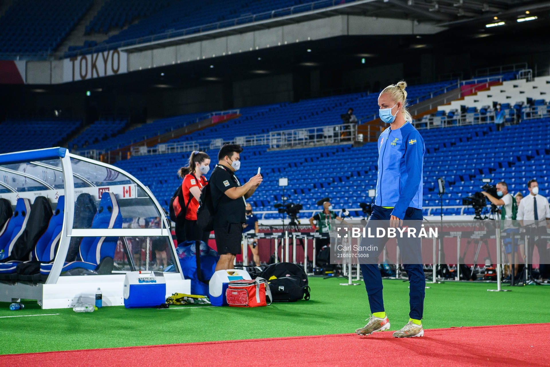 Caroline Seger of Sweden looks dejected