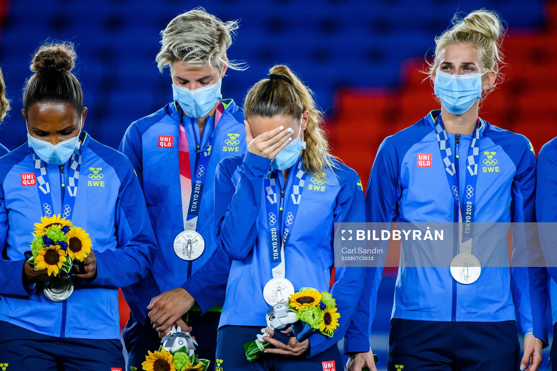Kosovare Asllani of Sweden looks dejected