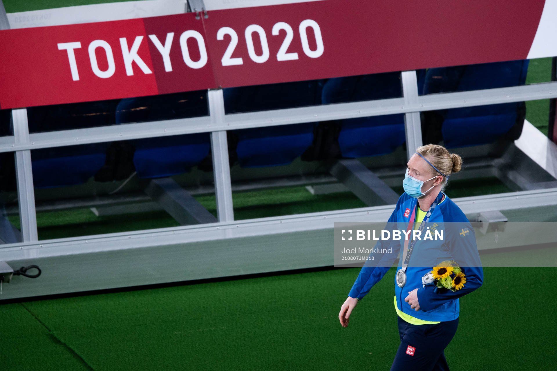 Goalkeeper Hedvig Lindahl of Sweden looks dejected