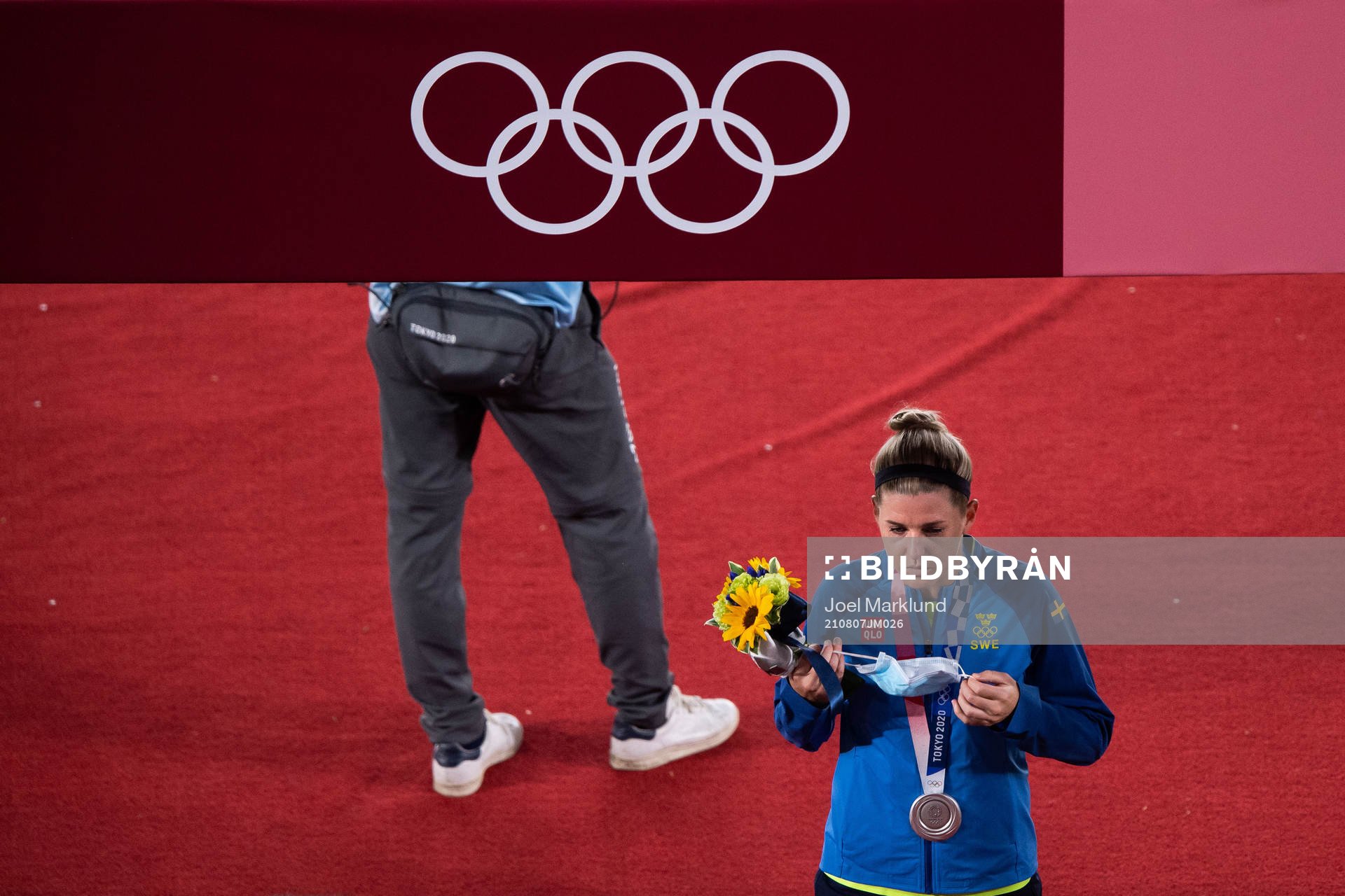 Olivia Schough of Sweden looks dejected