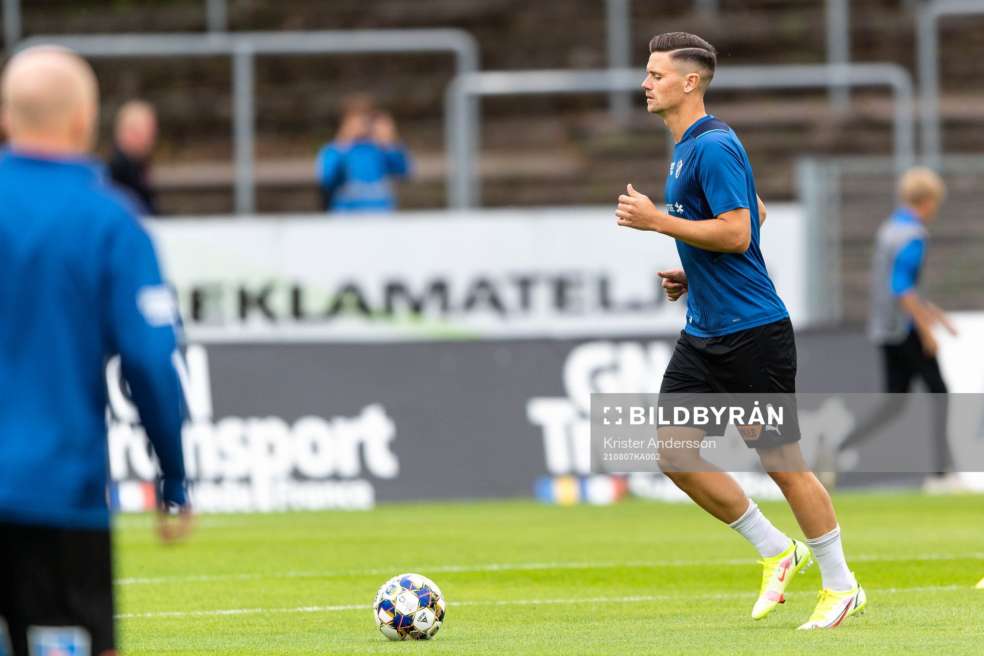Halmstads Markus Antonsson före fotbollsmatchen i