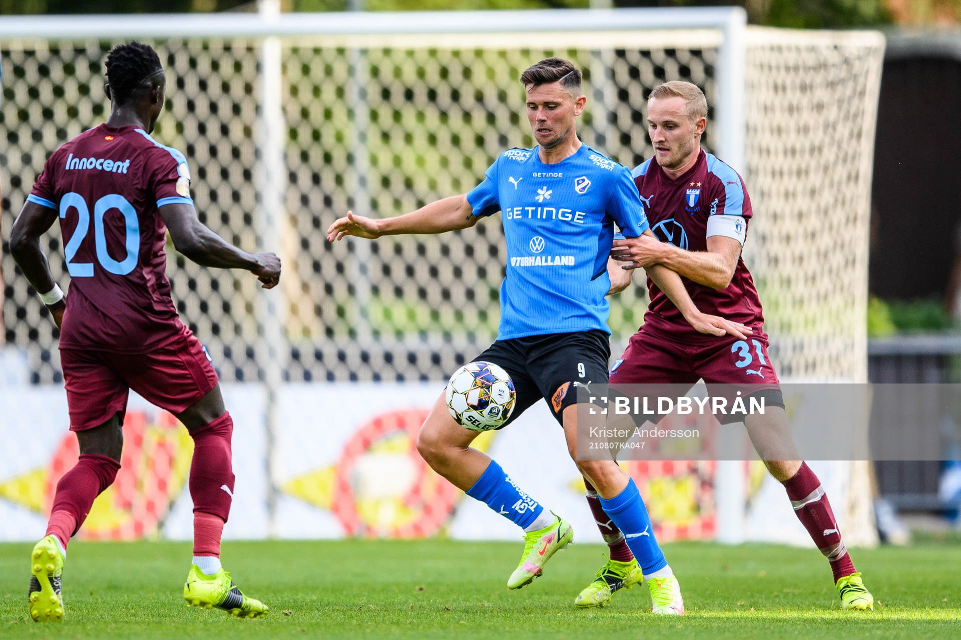 Halmstads Marcus Antonsson och Malmö FFs Franz Brorsson