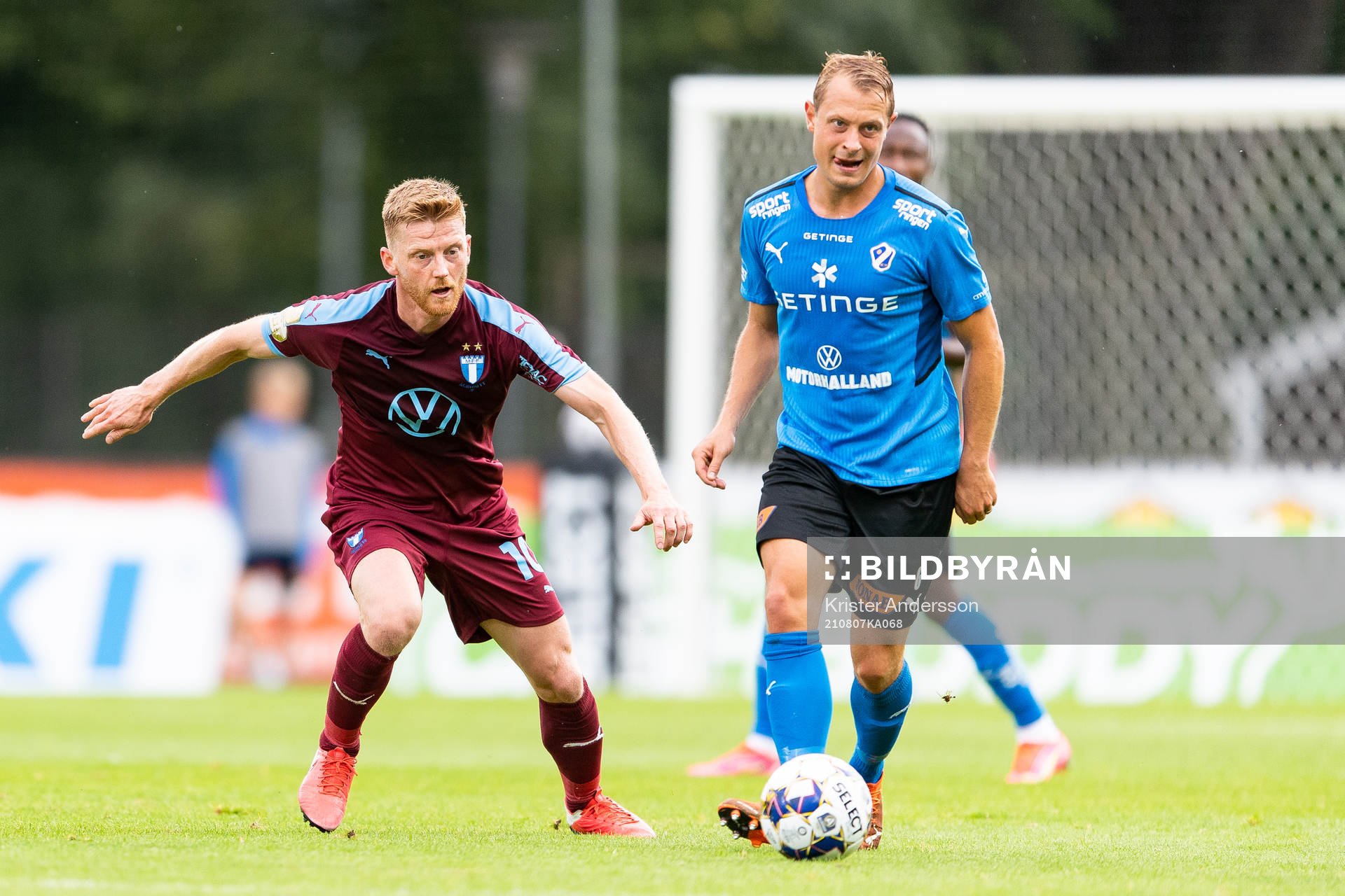 Malmö FFs Anders Christiansen och Halmstads Joel Allansson