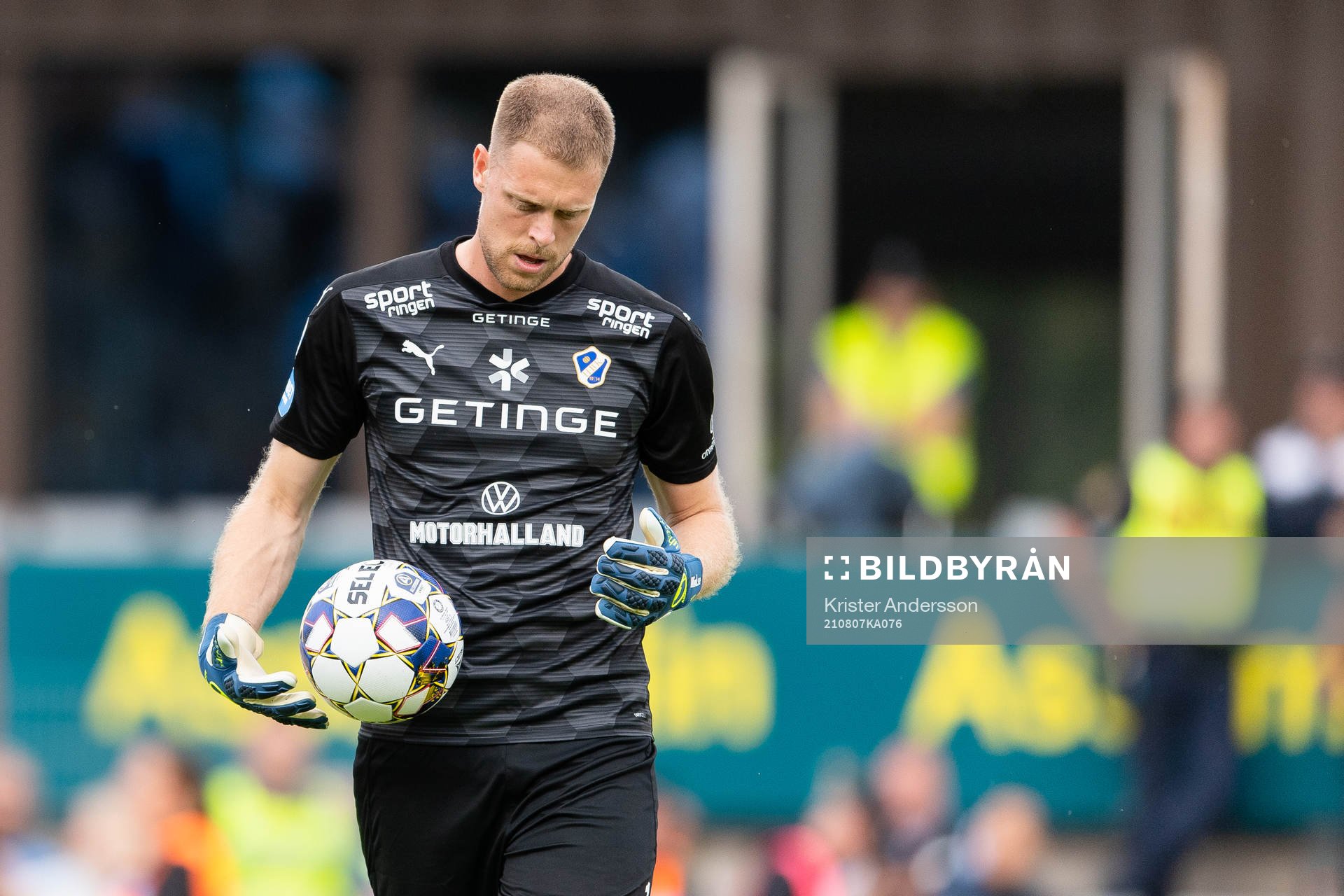 Halmstads målvakt Malkolm Nilsson Säfqvist