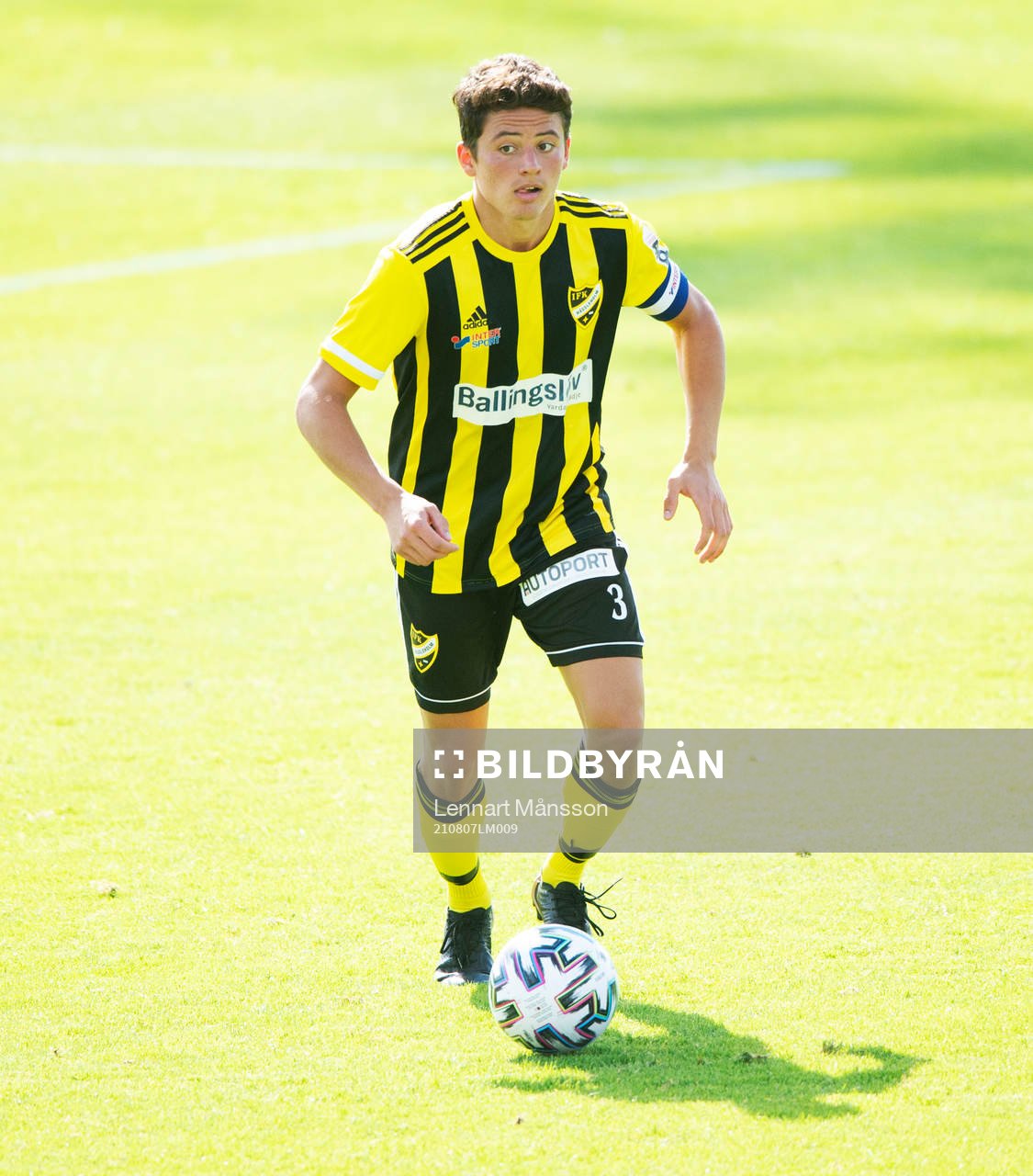 IFK Hässleholms Isak Orajärvi i matchen i div. 2 Södra