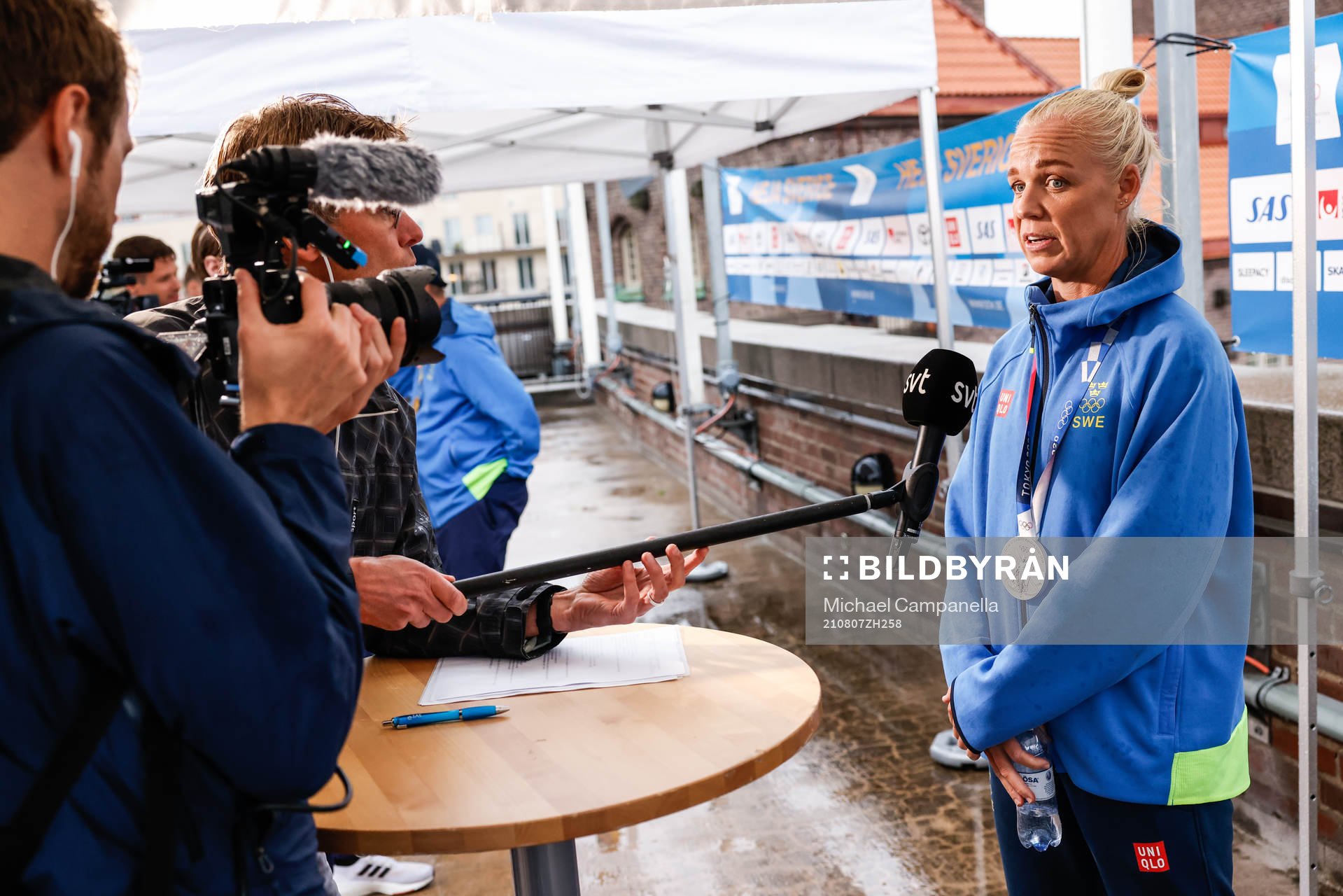 Caroline Seger of Sweden at a press meet