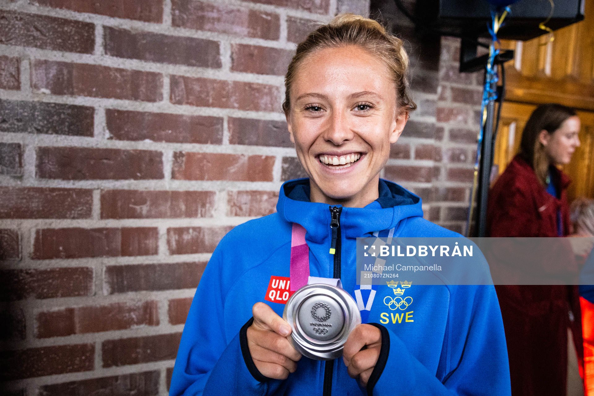 Rebecka Blomqvist of Sweden at a press meet