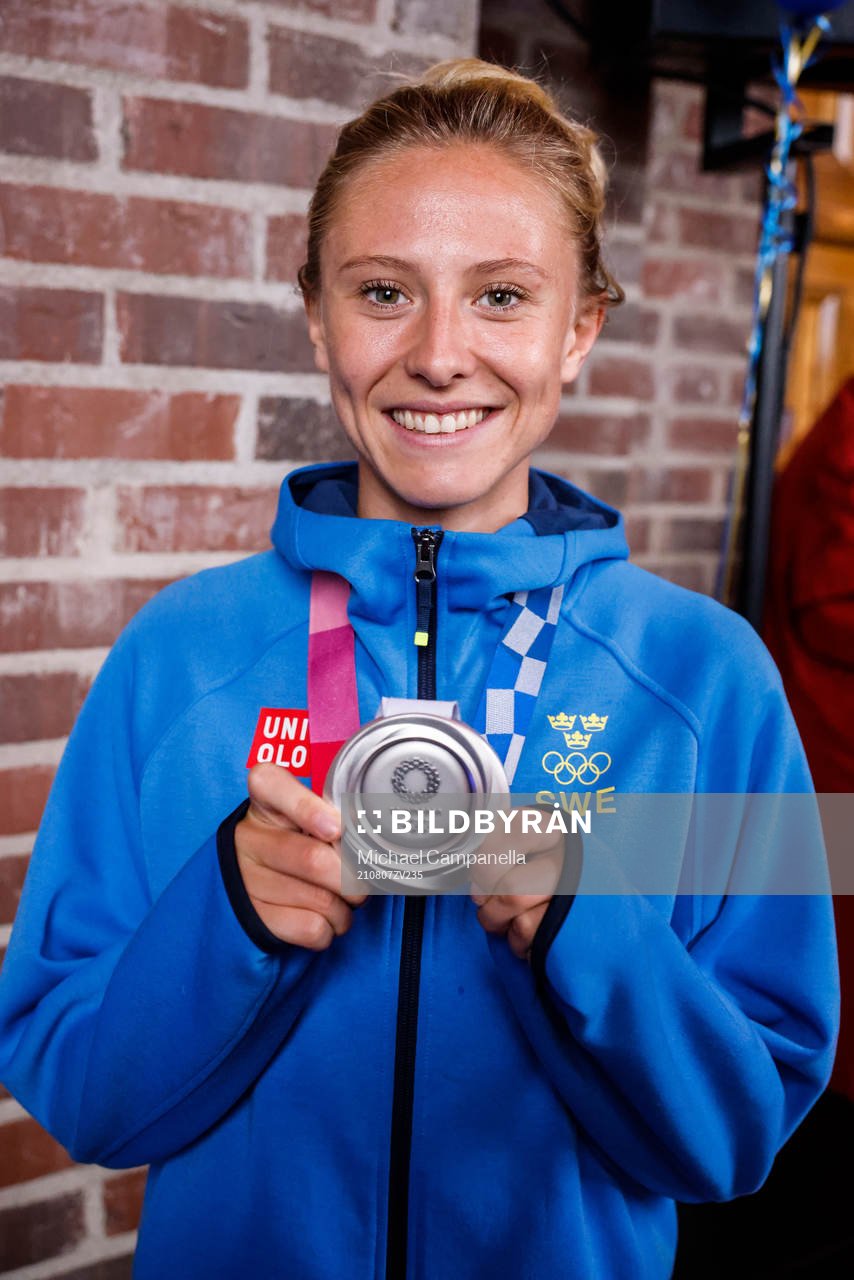 Rebecka Blomqvist of Sweden at a press meet