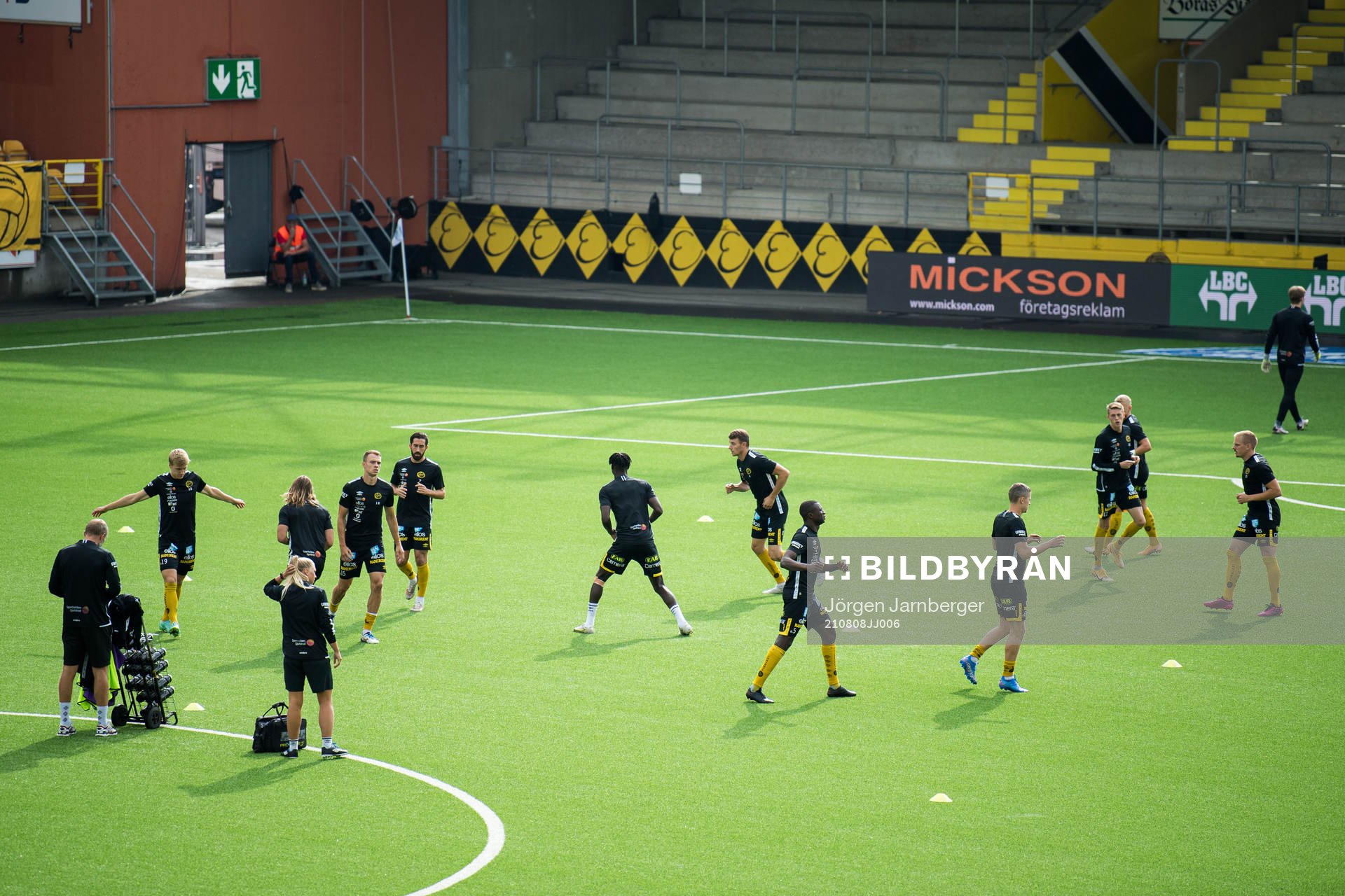 Elfsborgs spelare värmer upp