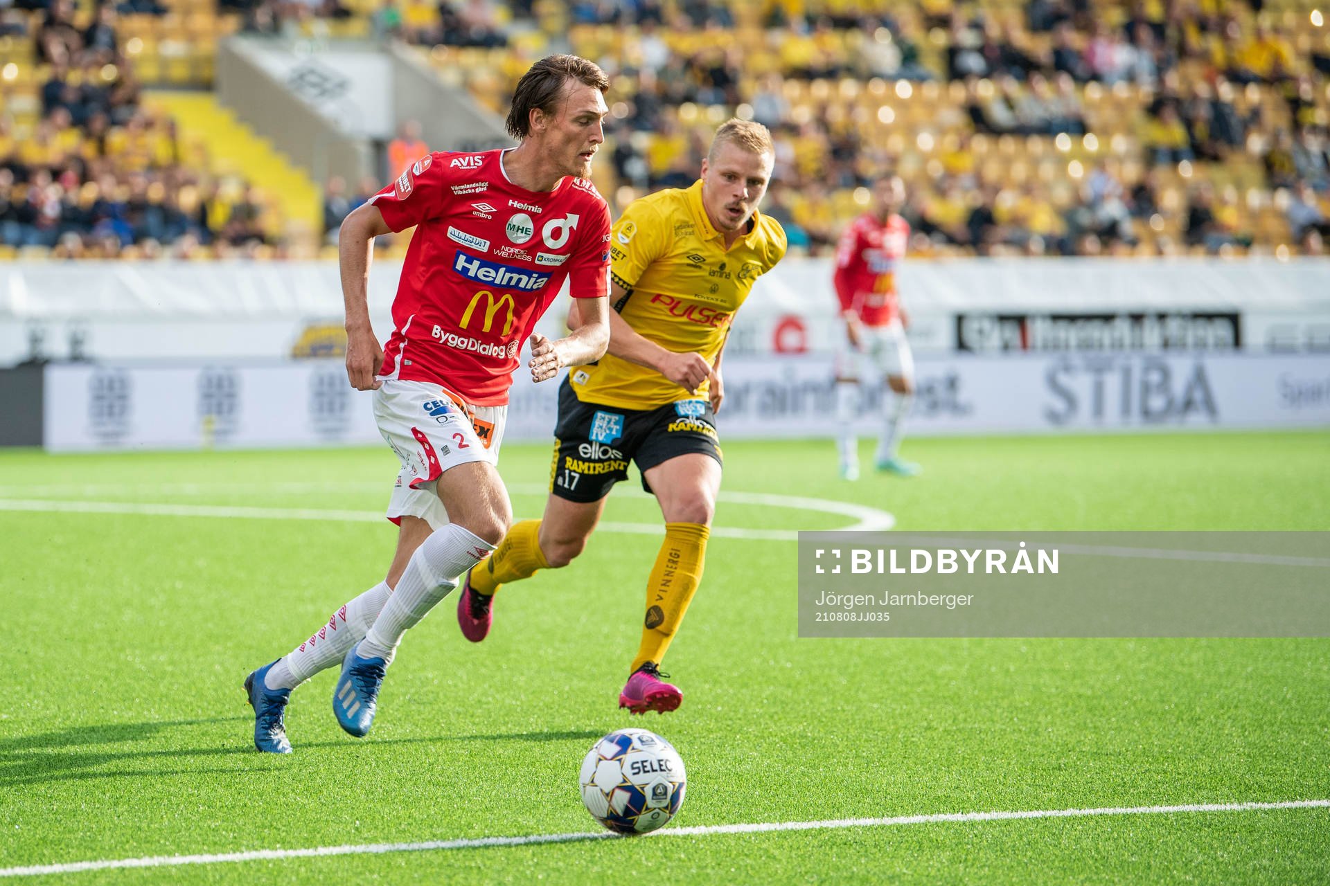 Degerfors Gustav Granath och Elfsborgs Per Frick