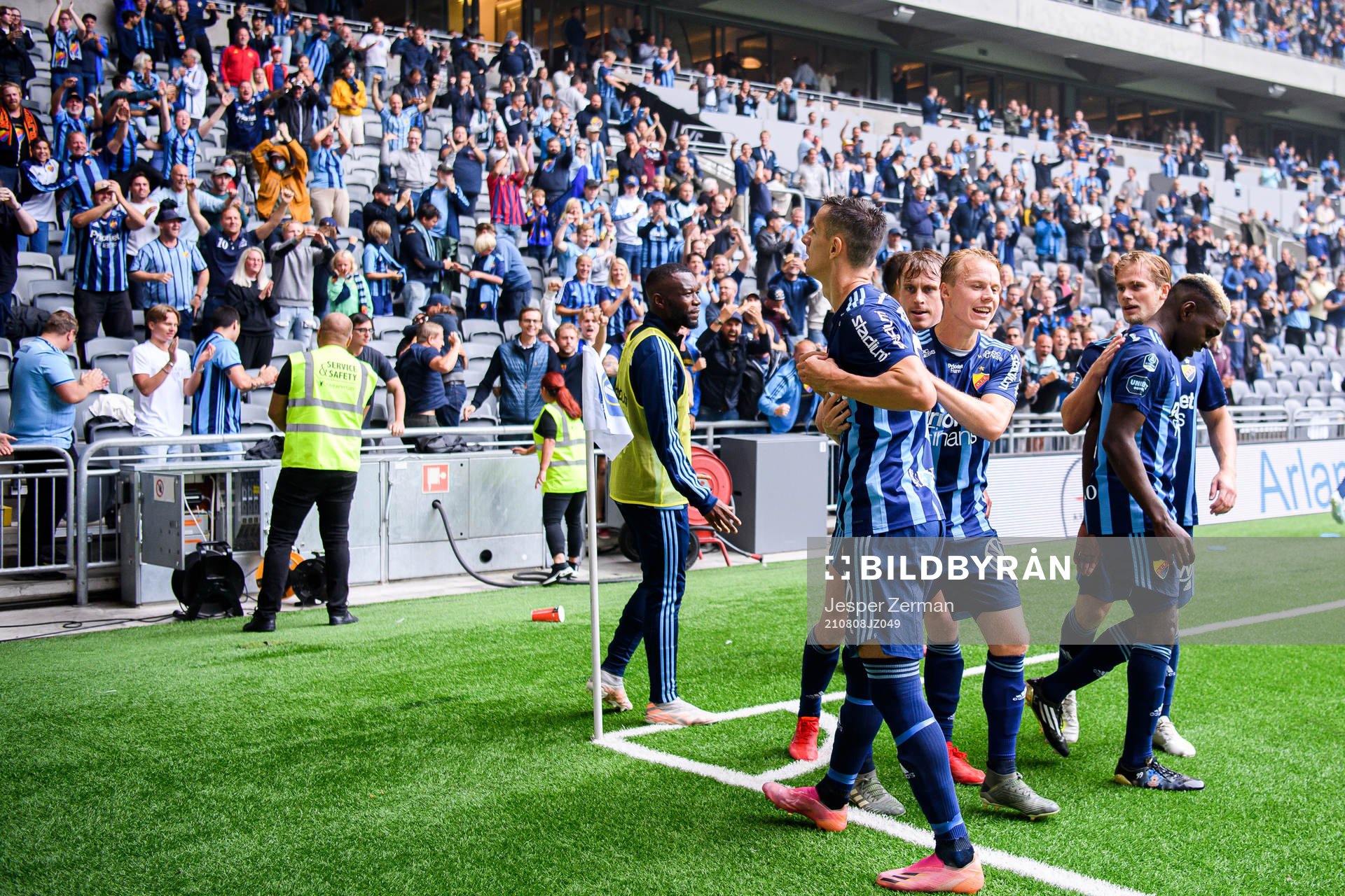Djurgårdens Haris Radetinac jublar