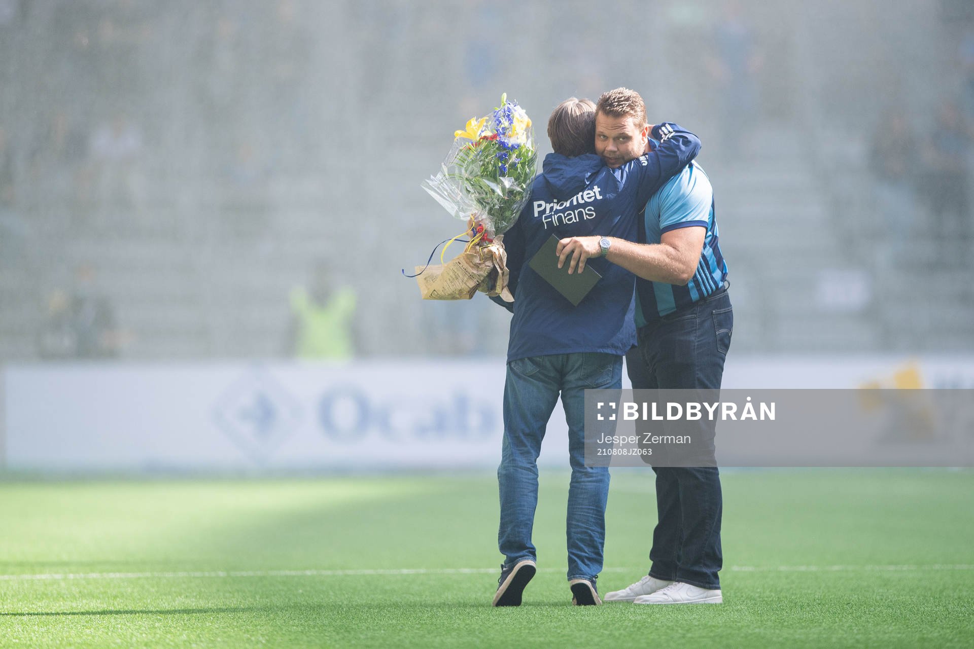 Daniel Ståhl och Bosse Andersson i halvtid
