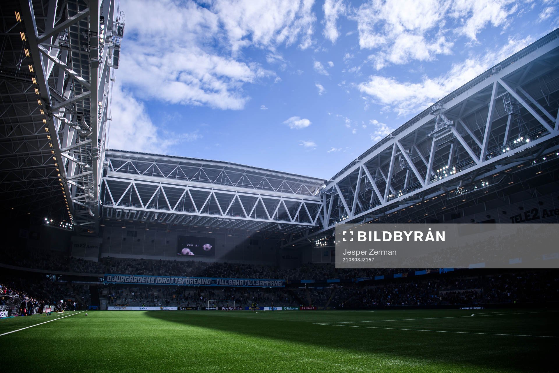 Vy över Tele2 Arena