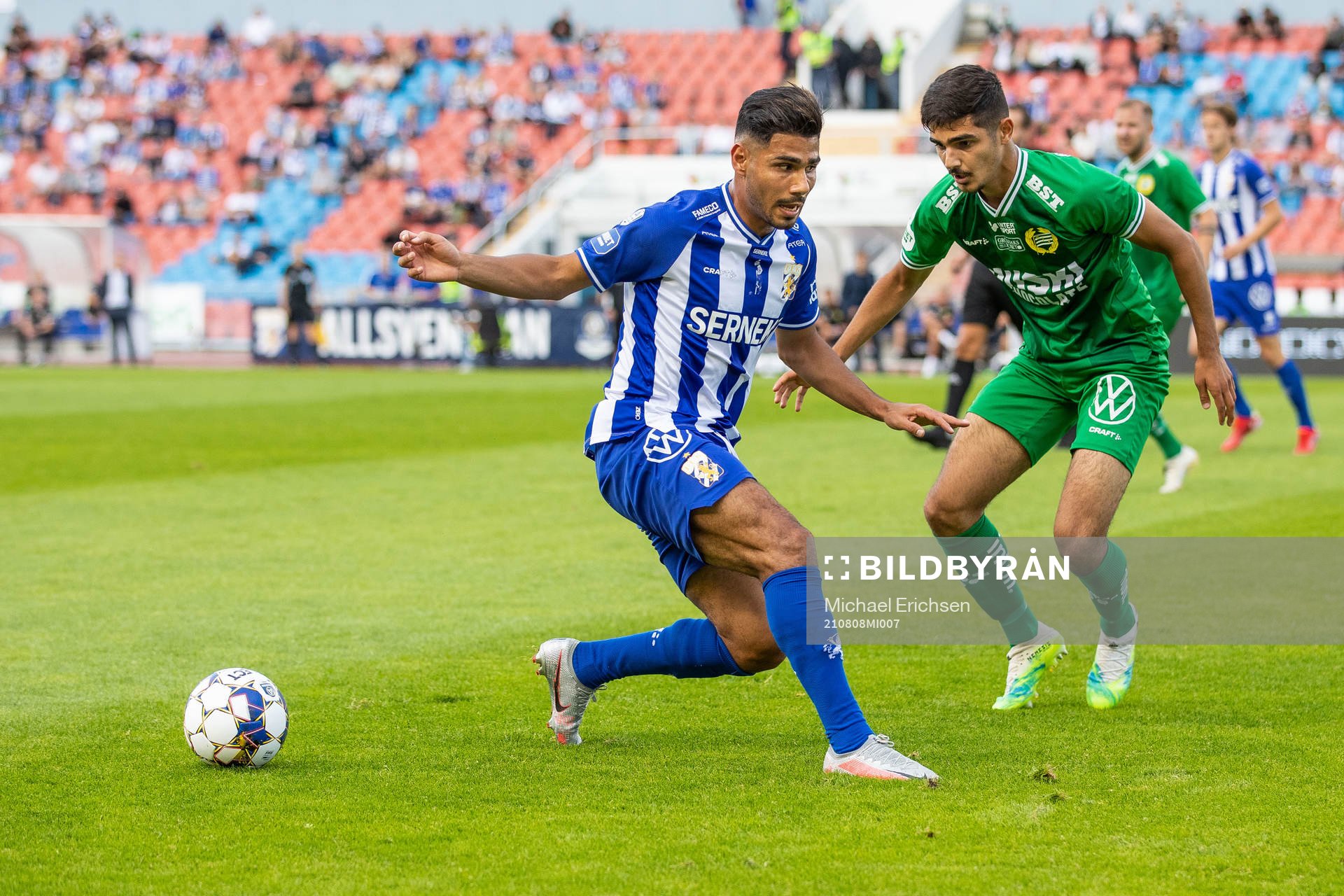 IFK Göteborgs Hosam Aiesh och Hammarbys Aimar Sher