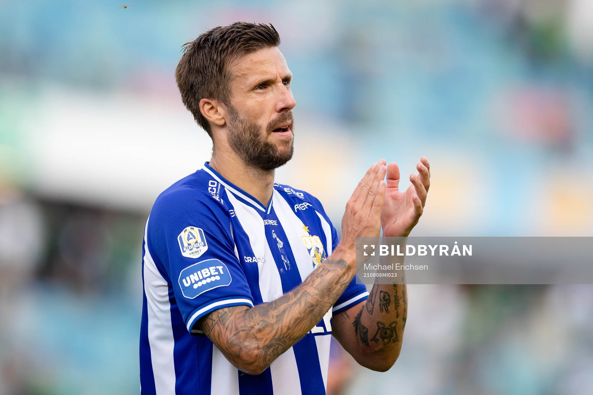 IFK Göteborgs Mattias Bjärsmyr efter fotbollsmatchen i Allsvenskan mellan IFK Göteborg och Hammarby den 8 augusti 2021 i Göteborg. 