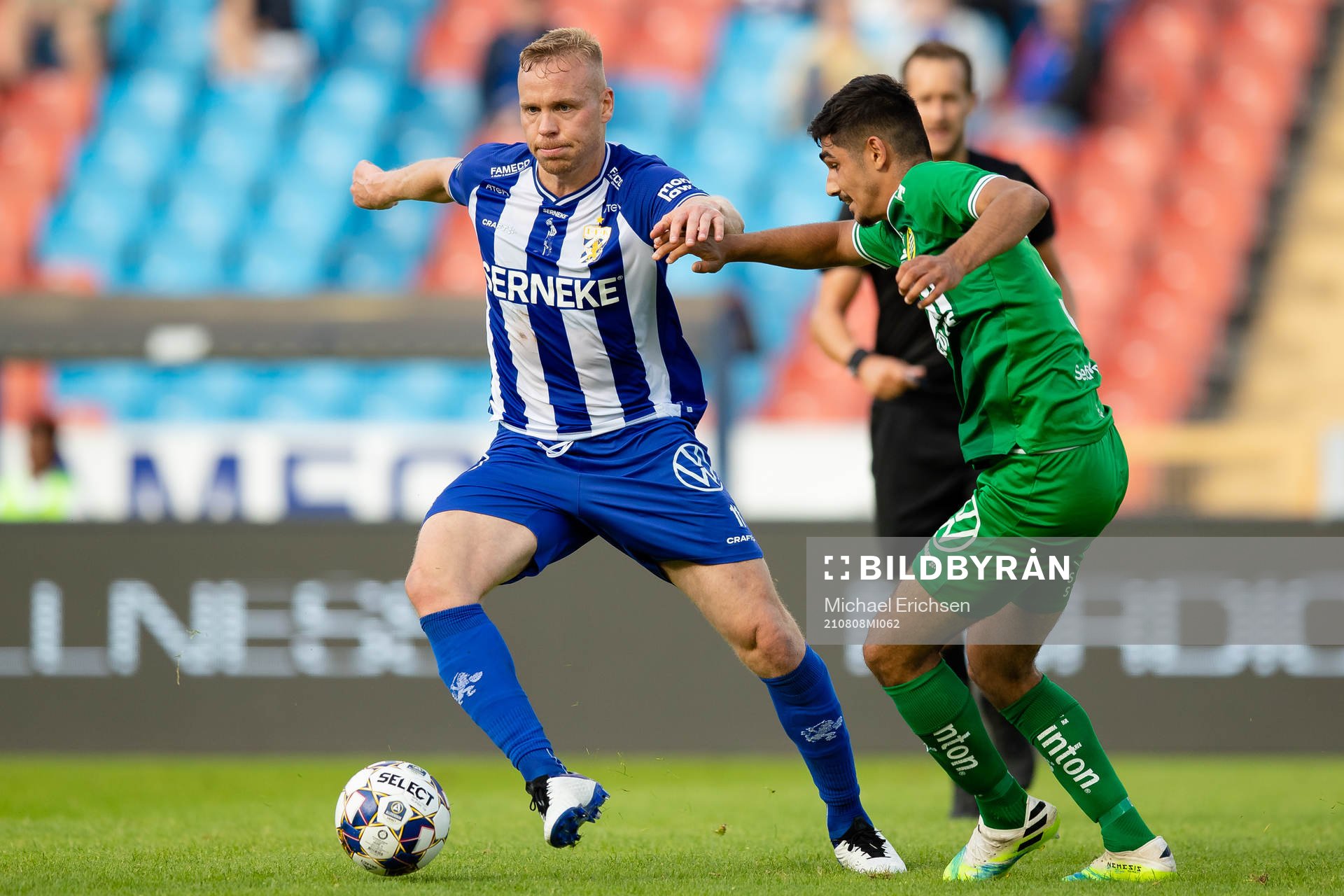 IFK Göteborgs Kolbeinn Sigthorsson och Hammarbys Aimar Sher