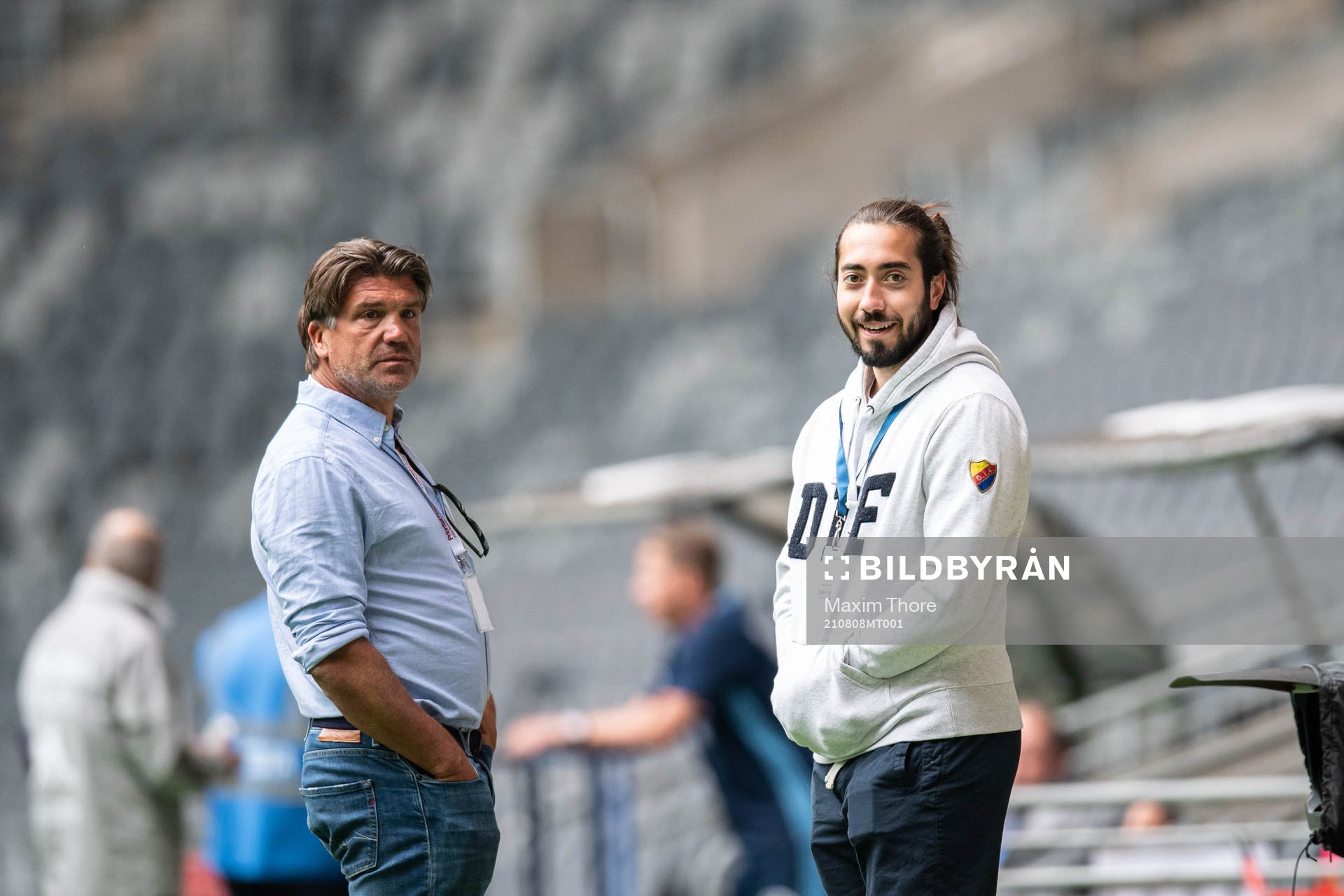 Djurgårdens sporchef Bosse Andersson och Mika Zibanejad