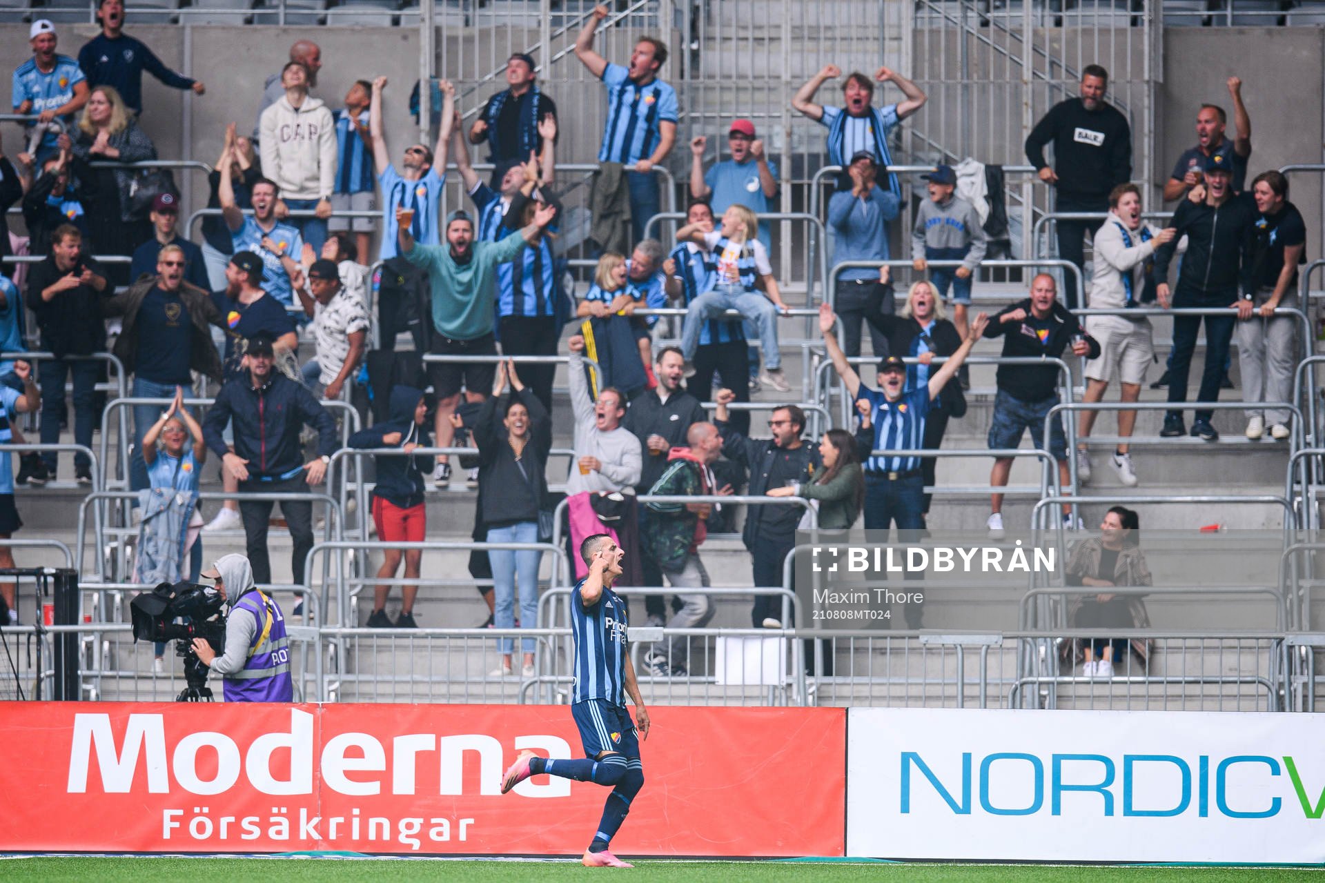 Djurgårdens Haris Radetinac jublar