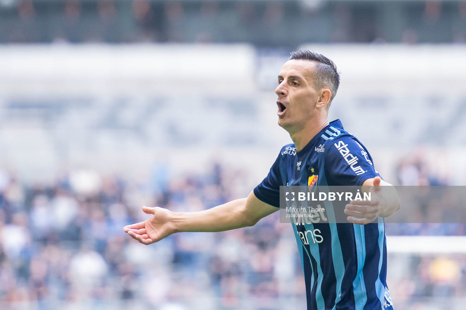 Djurgårdens Haris Radetinac reagerar
