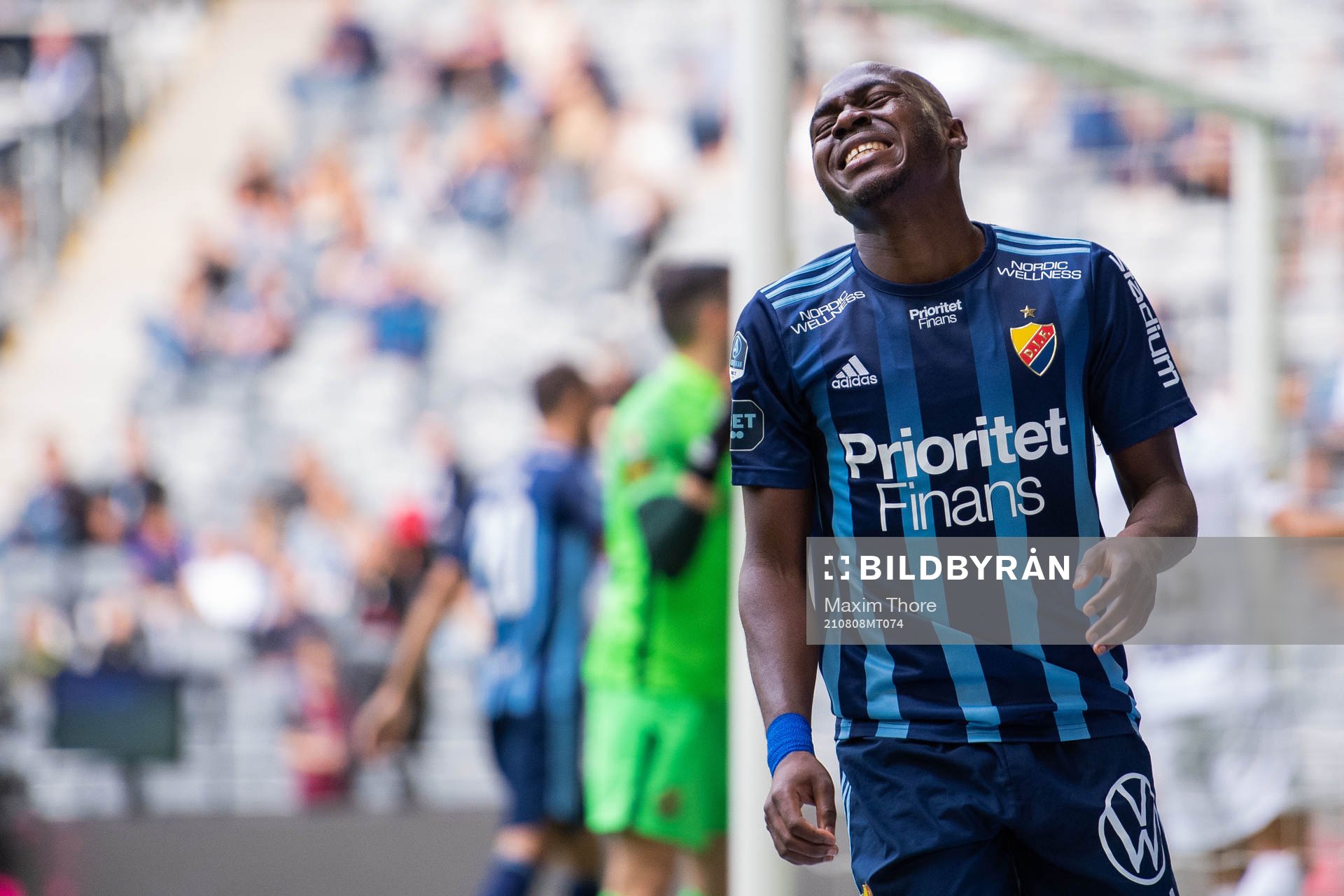 Djurgårdens Edward Chilufya deppar
